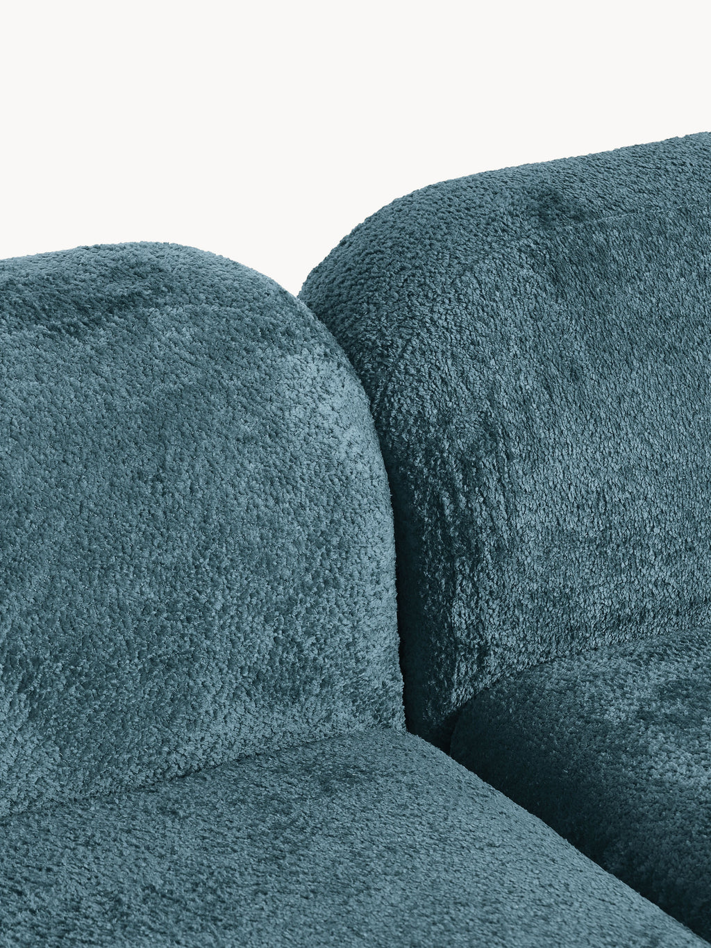 Wolke Modular Teddy Bouclé Corner Sofa (4-seater) with Chaise End