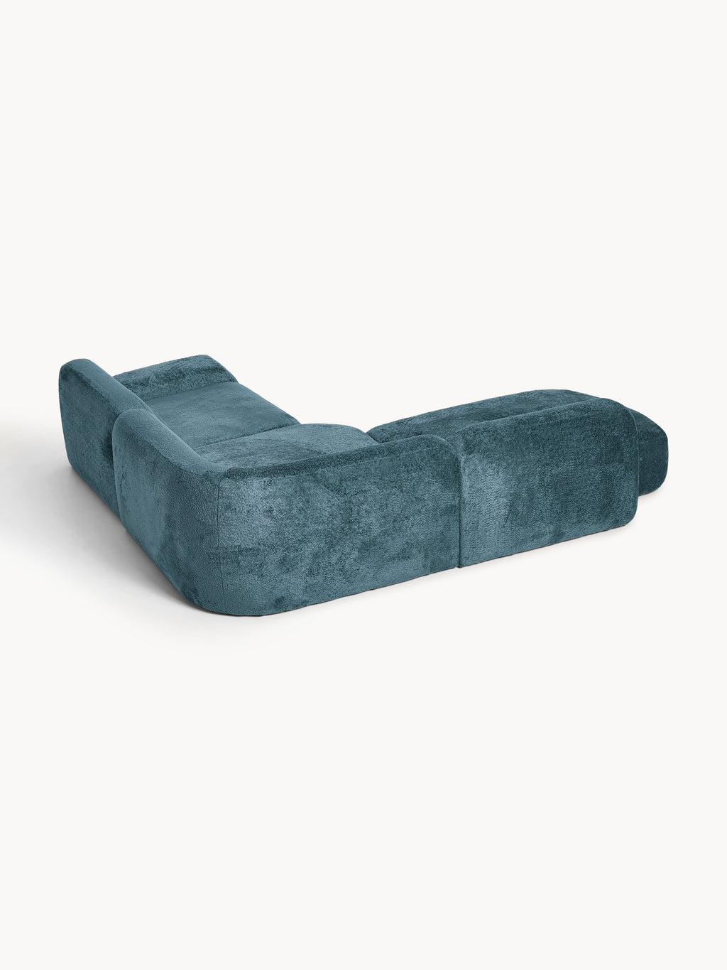 Wolke Modular Teddy Bouclé Corner Sofa (4-seater) with Chaise End