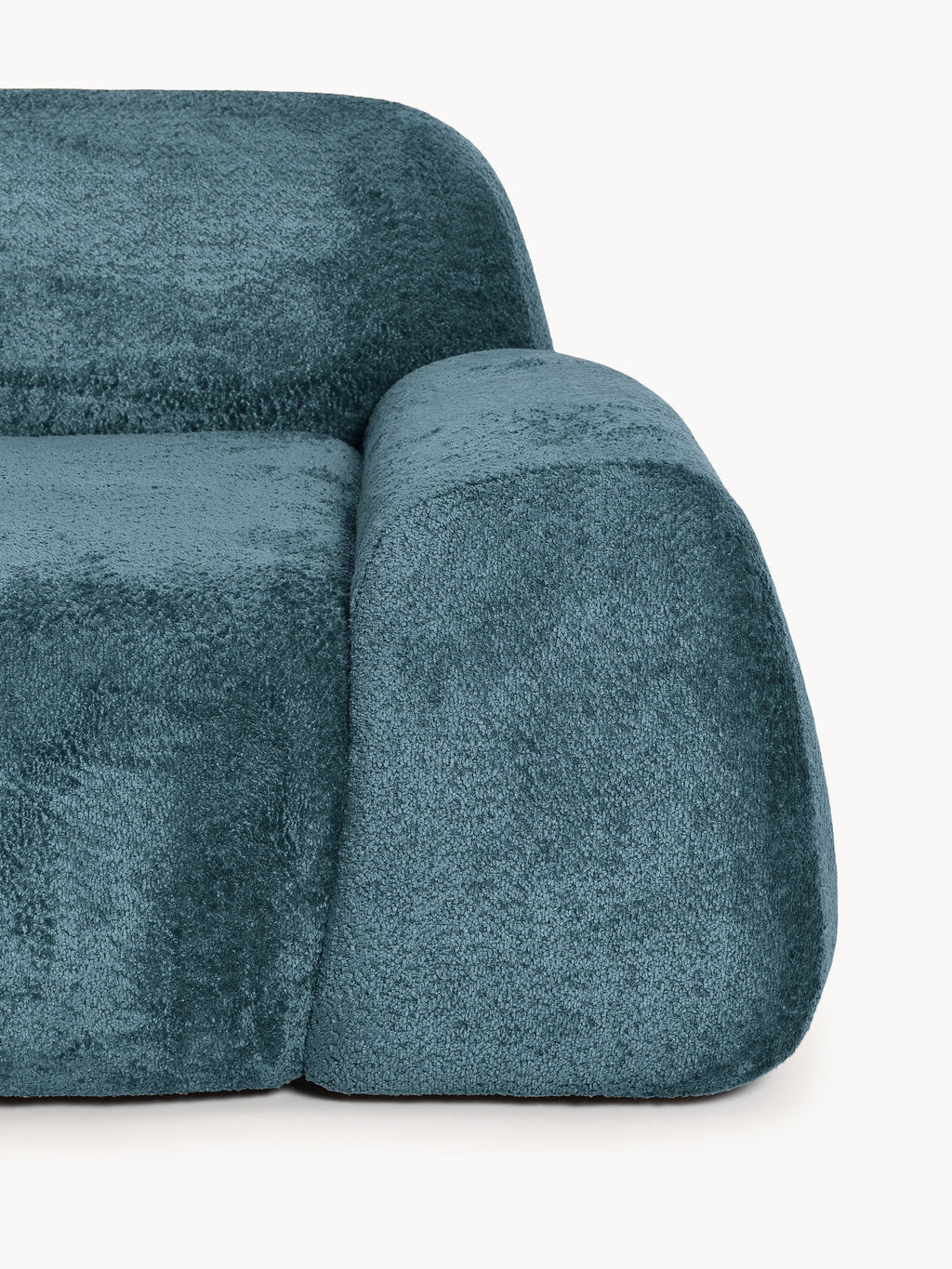 Wolke Modular Teddy Bouclé Corner Sofa (4-seater) with Chaise End