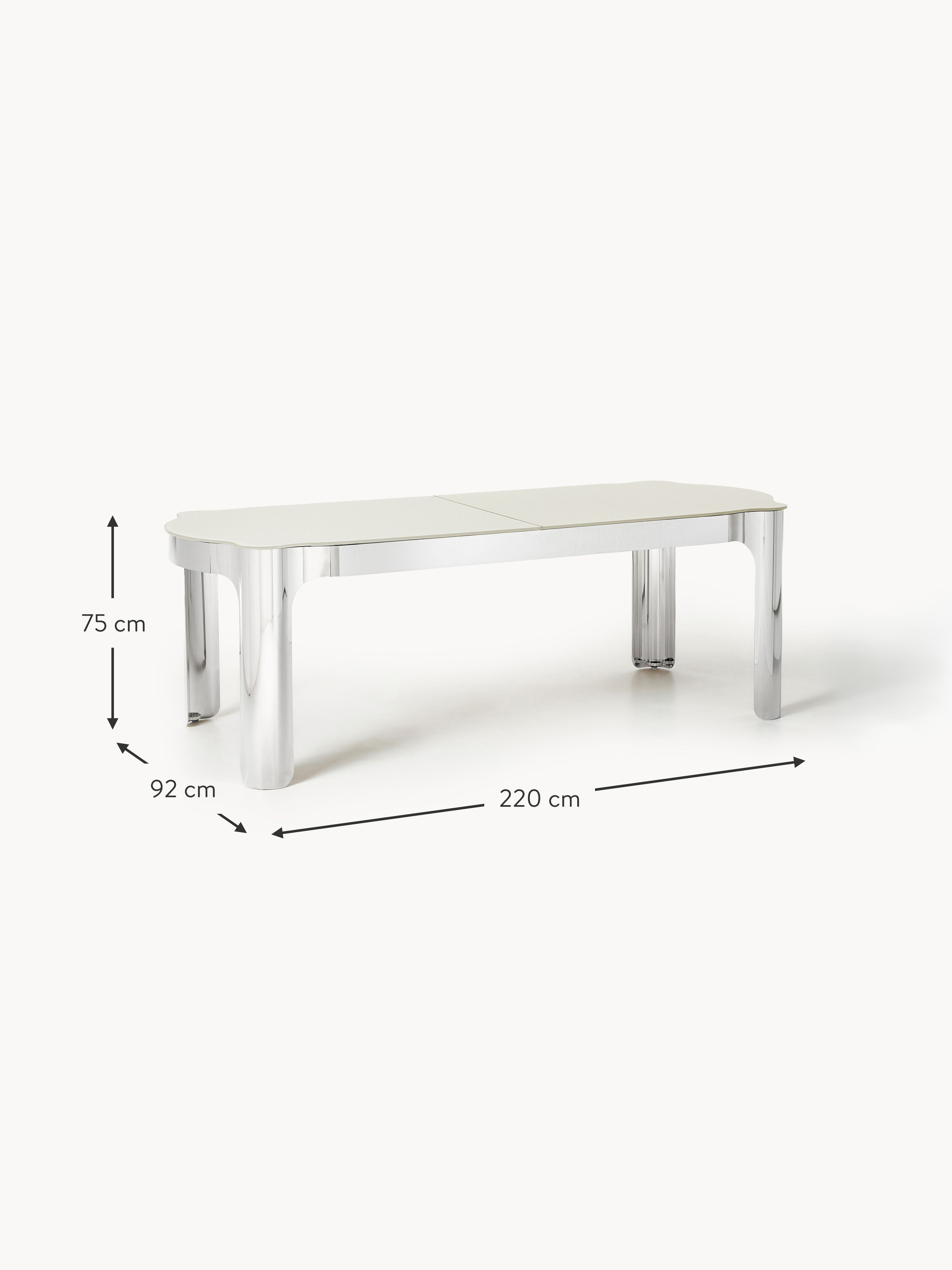 Georgia Dining Table with Glass Top, in various sizes