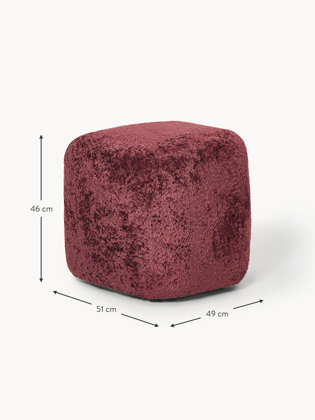 Wolke High Teddy Bouclé Ottoman