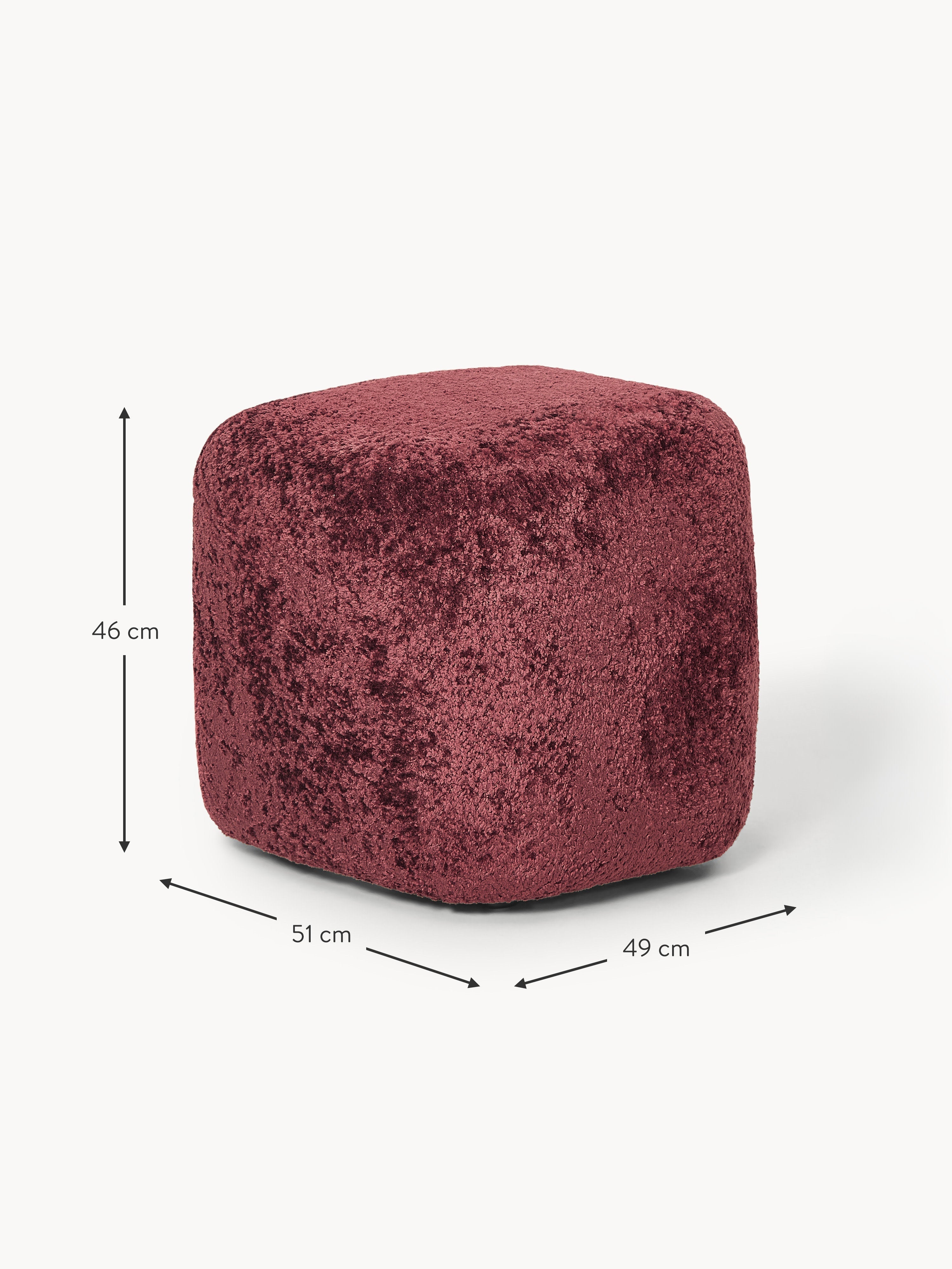 Wolke High Teddy Bouclé Ottoman