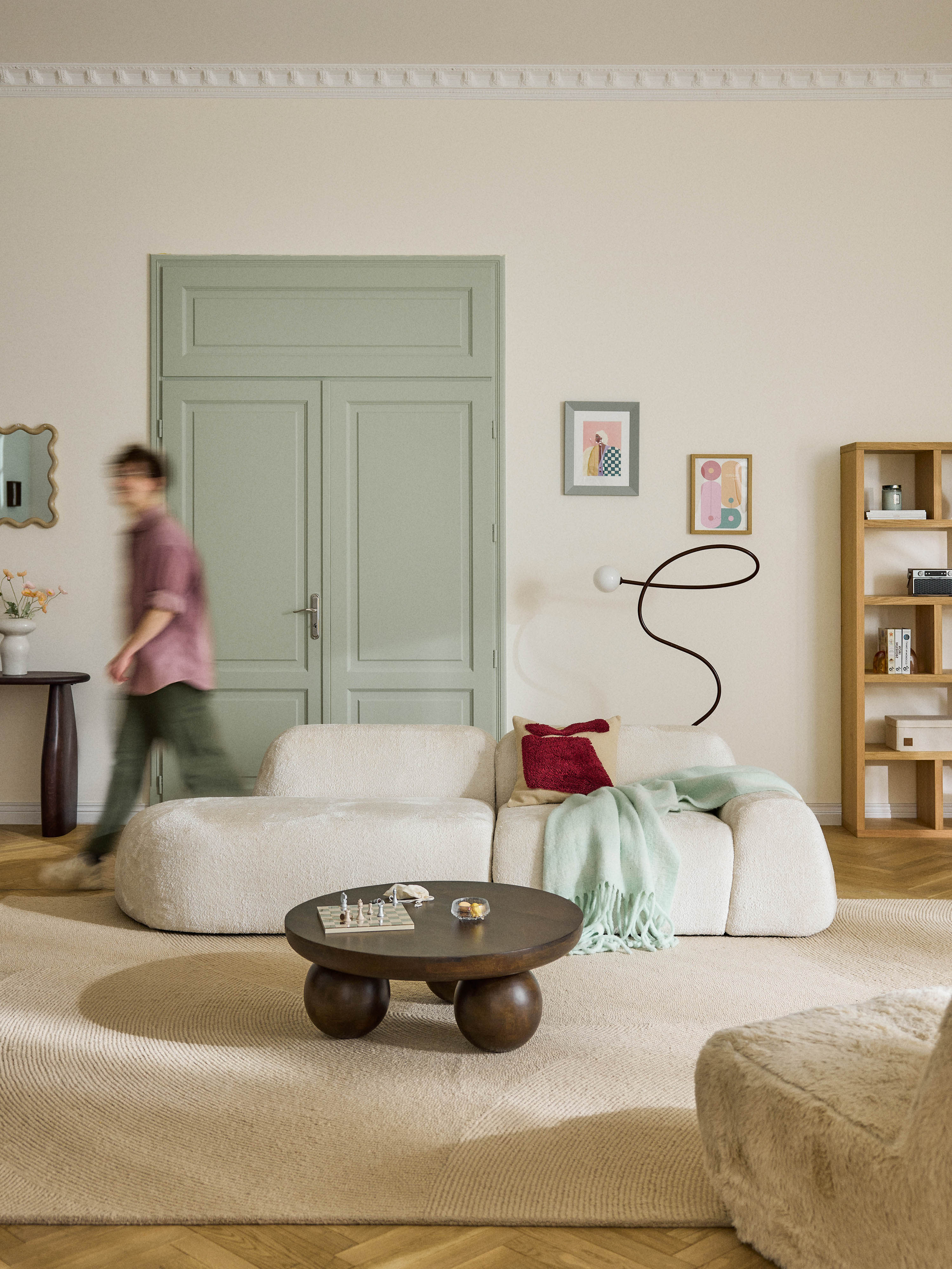 Wolke Teddy Bouclé Chaise Module