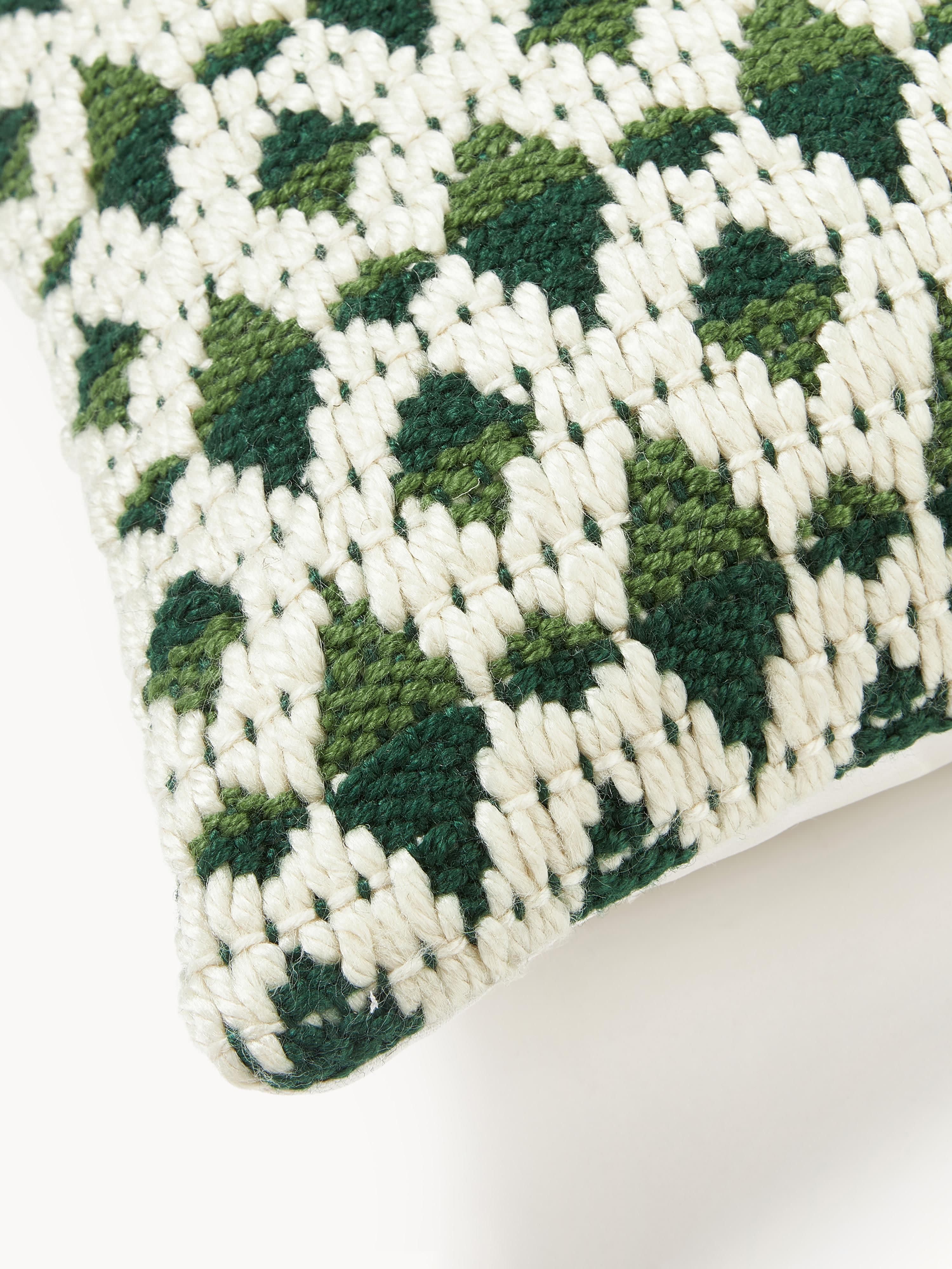 Yamir Outdoor Cushion Cover with Woven Pattern