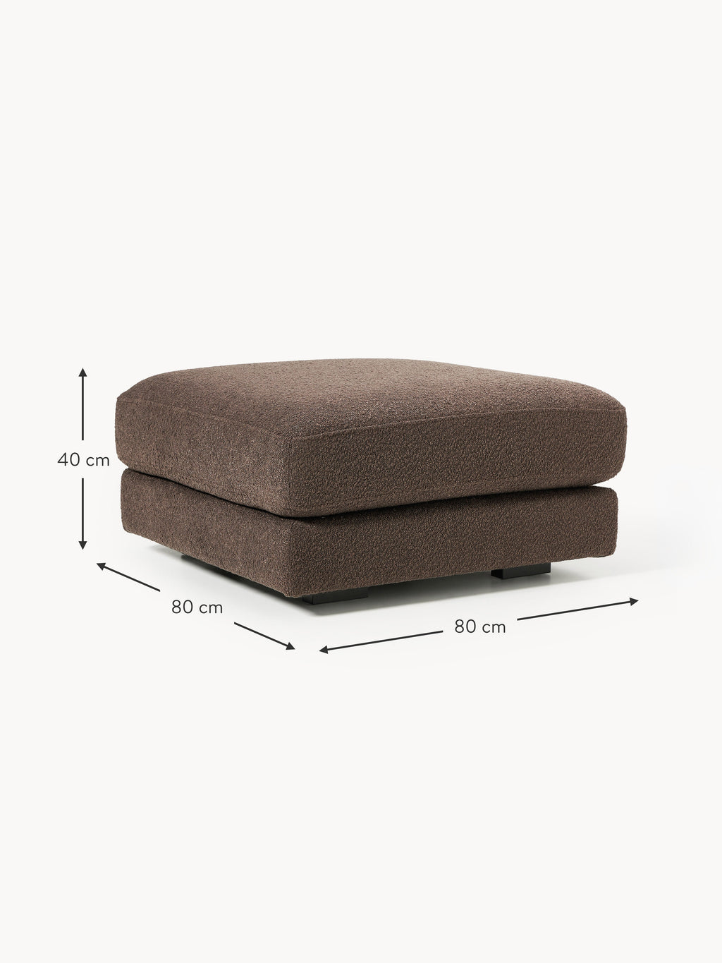 Tribeca Bouclé Ottoman