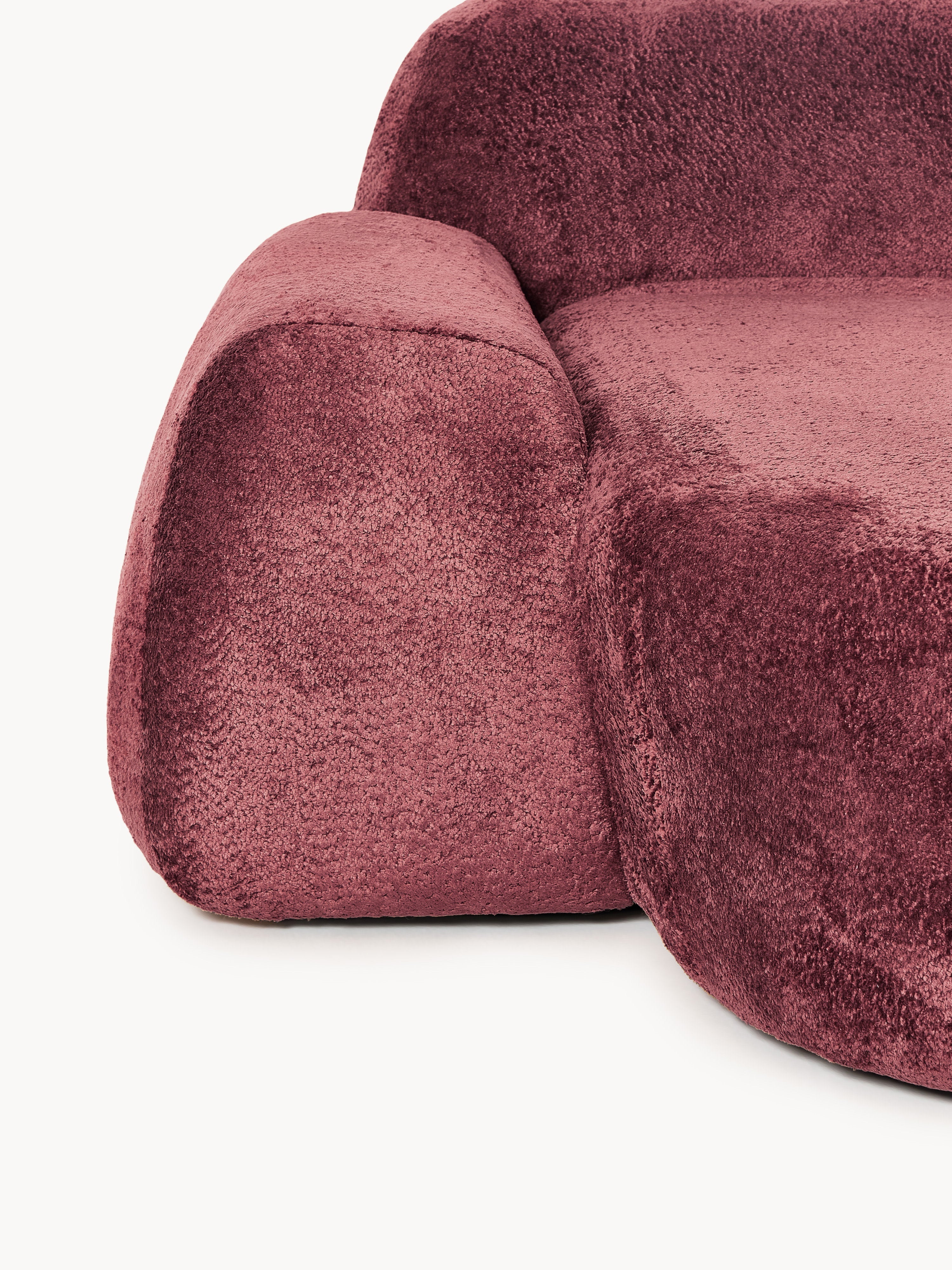 Wolke Teddy Bouclé Chaise Corner Module