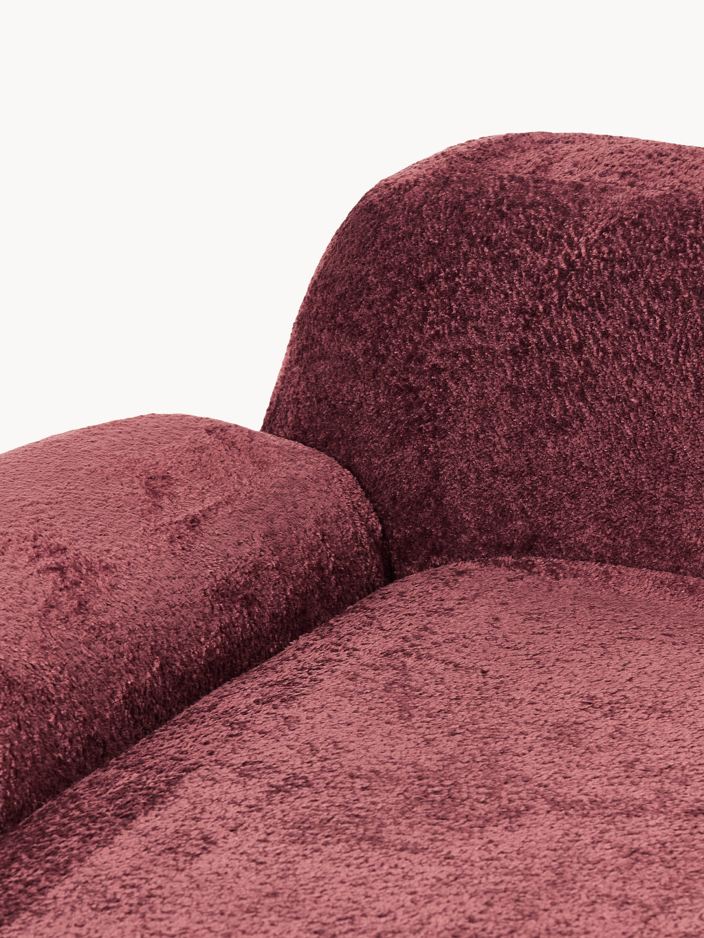 Wolke Teddy Bouclé Chaise Corner Module