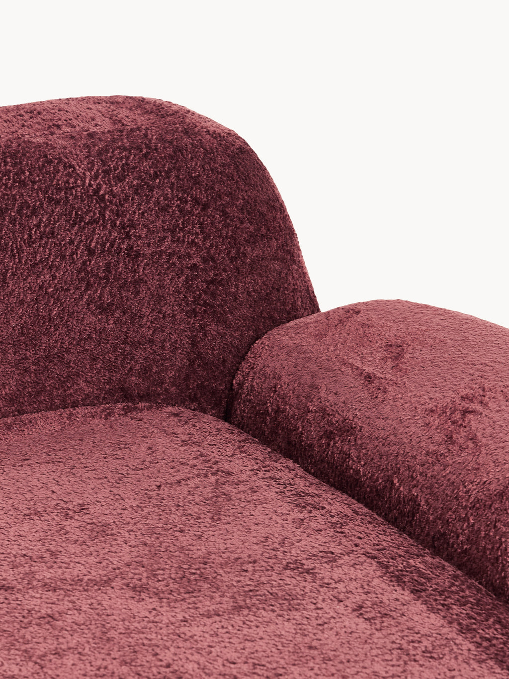 Wolke Teddy Bouclé Chaise Corner Module