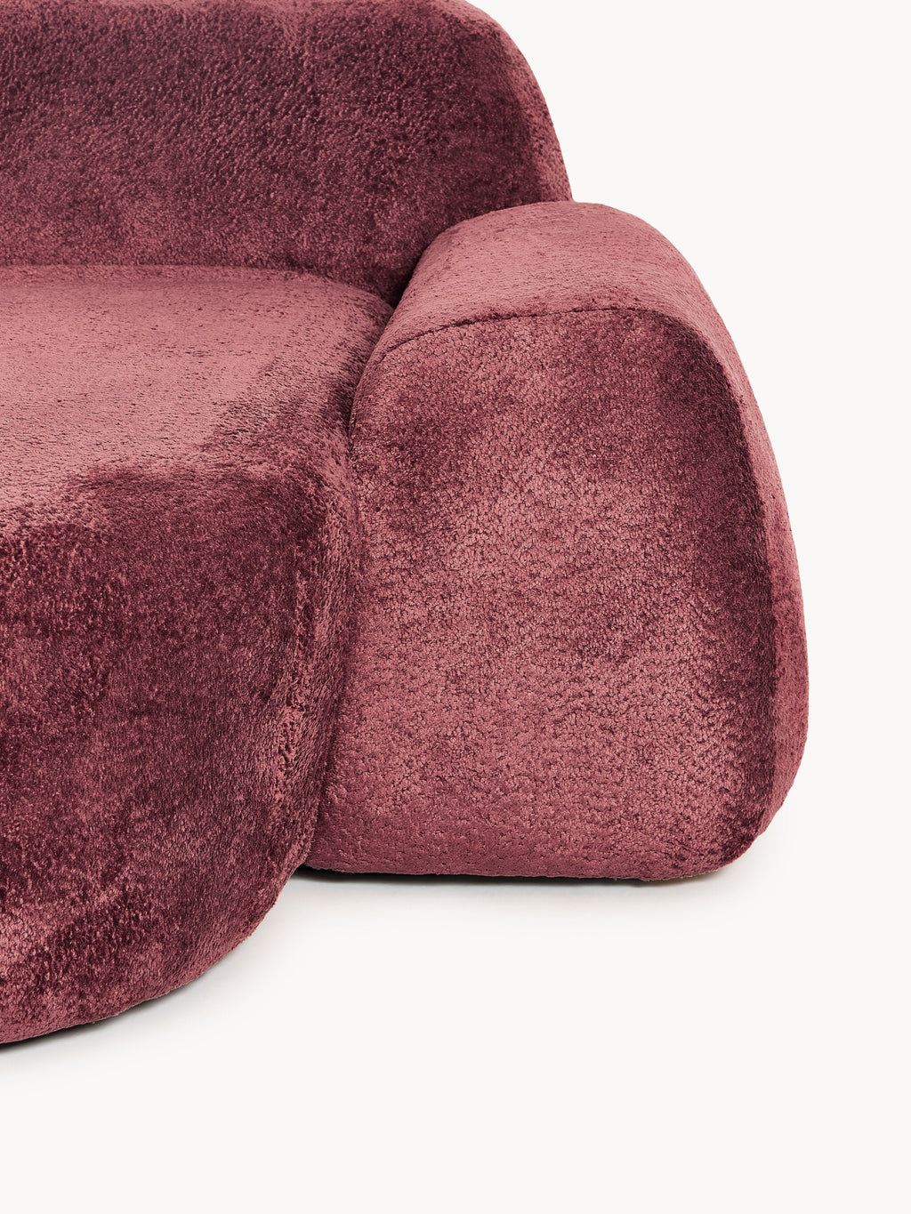 Wolke Teddy Bouclé Chaise Corner Module