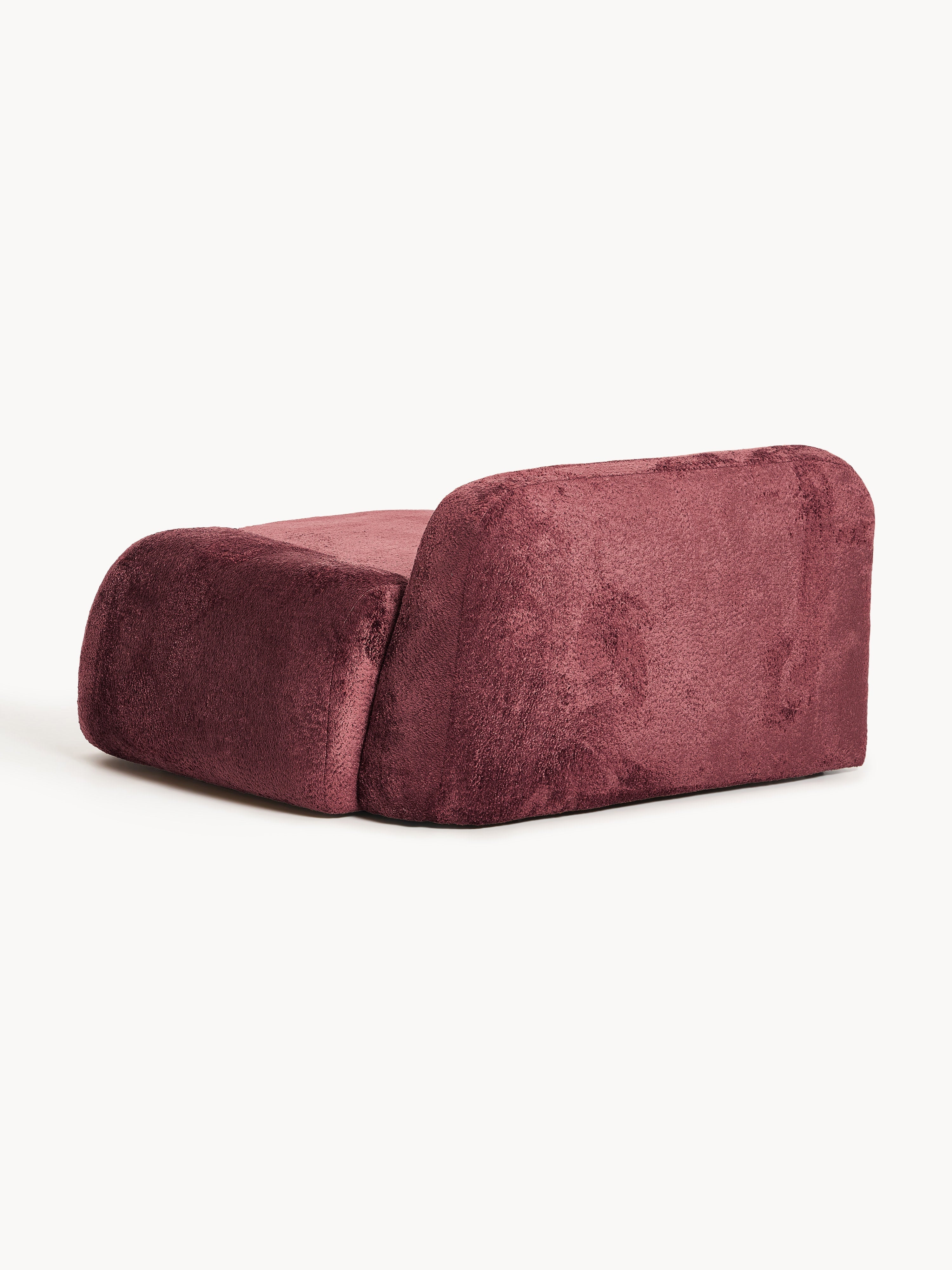 Wolke Teddy Bouclé Chaise Corner Module