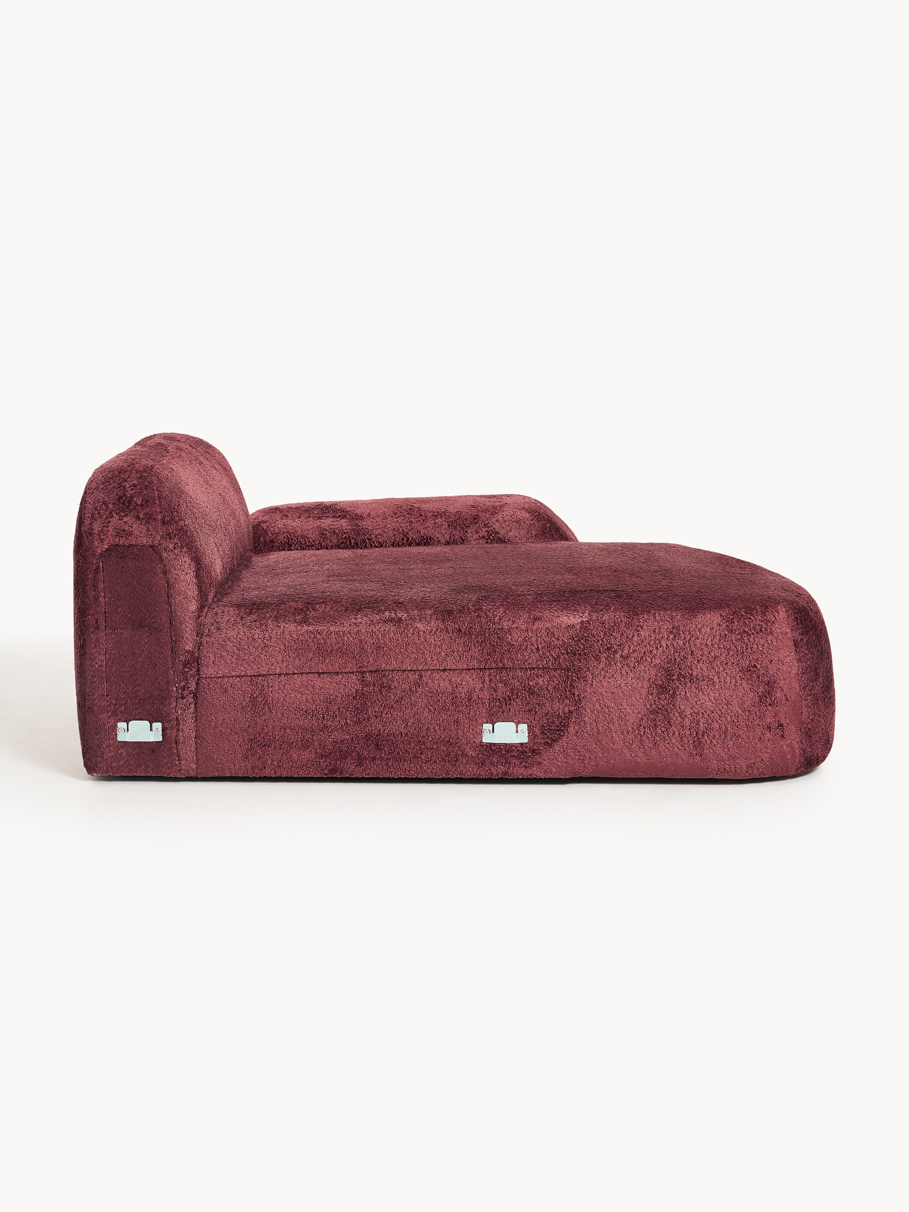 Wolke Teddy Bouclé Chaise Corner Module