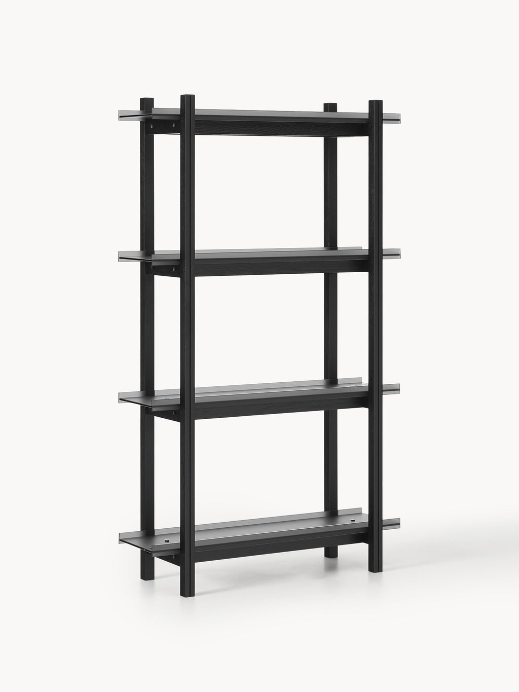 Gallery image 1 - Large Oak Shelving Unit Alex with Glass Shelves