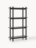 Gallery image 1 - Large Oak Shelving Unit Alex with Glass Shelves