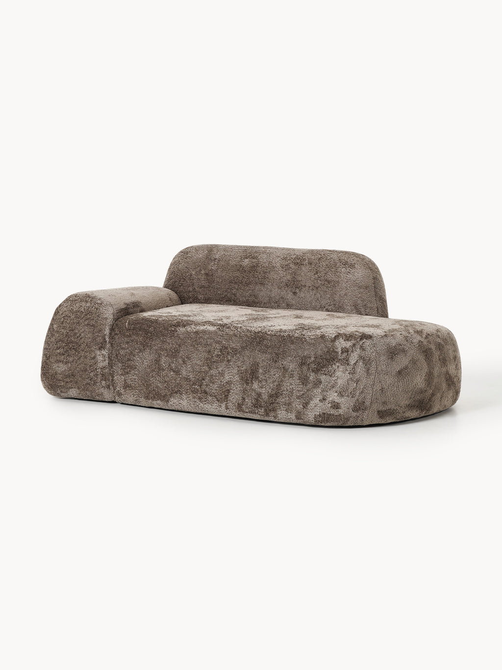 Wolke Teddy Bouclé Sofa (2-seater) with Chaise End