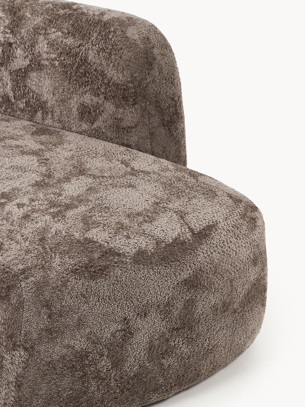 Wolke Teddy Bouclé Sofa (2-seater) with Chaise End