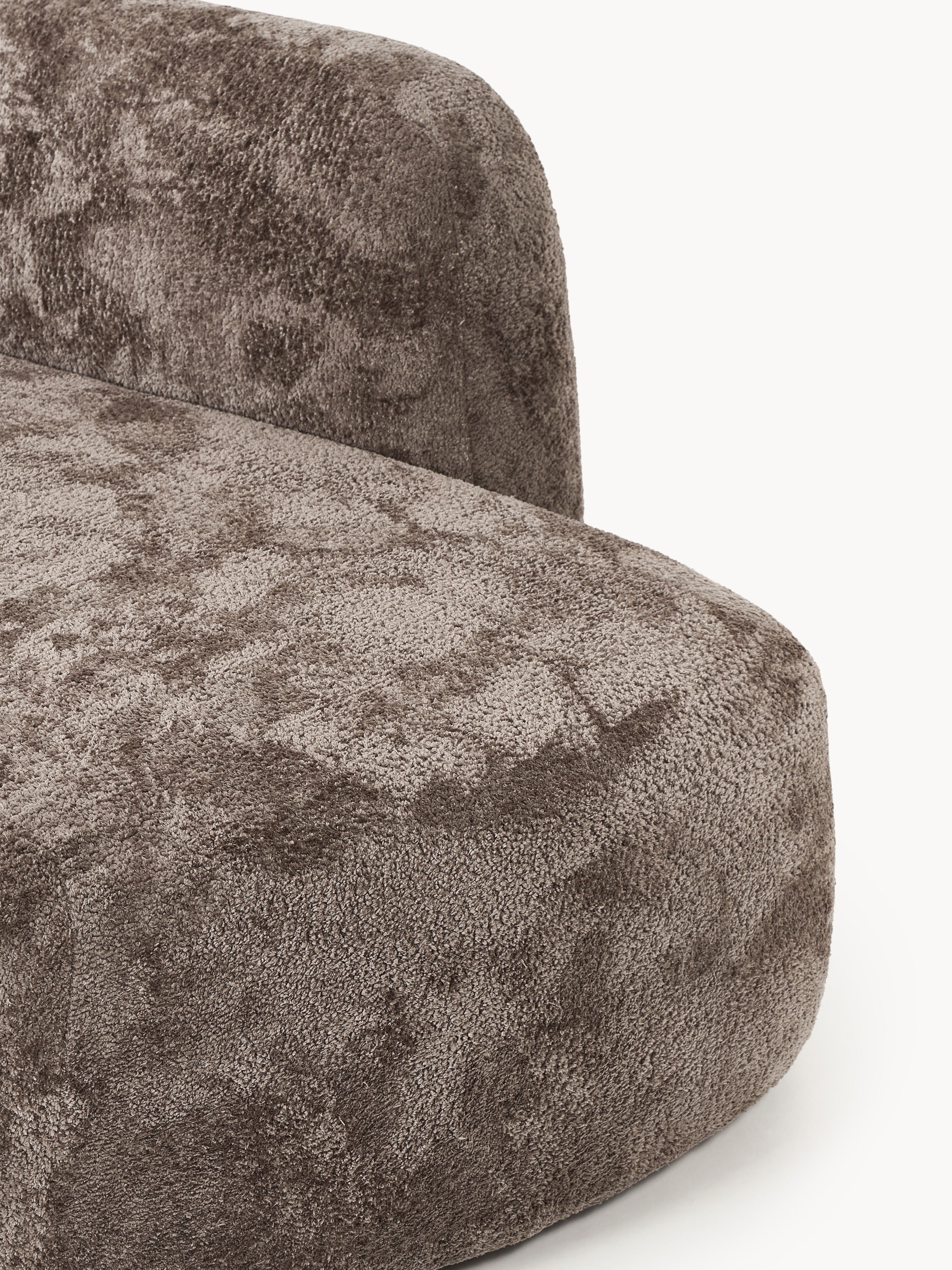 Wolke Teddy Bouclé Sofa (2-seater) with Chaise End