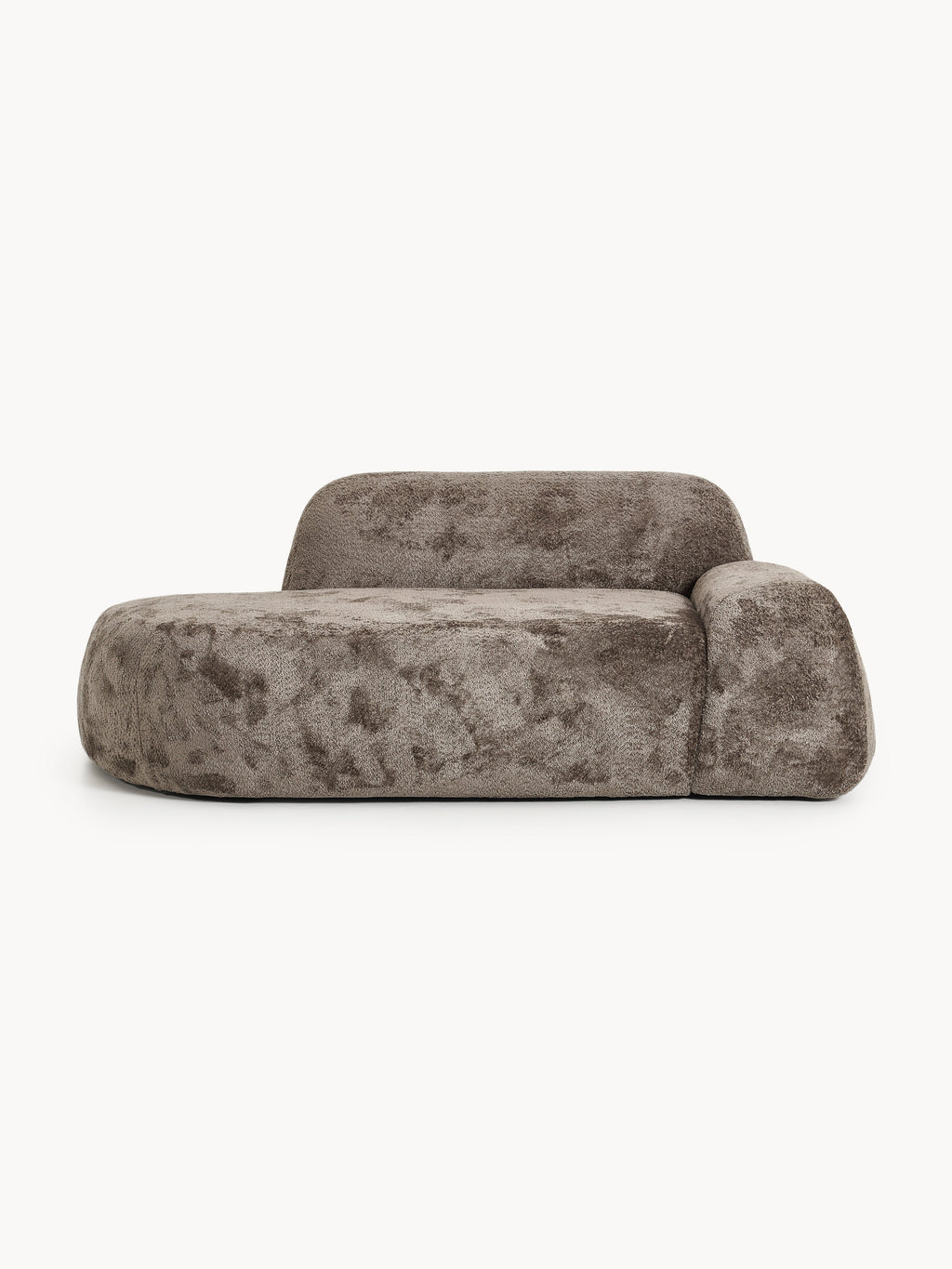 Wolke Teddy Bouclé Sofa (2-seater) with Chaise End