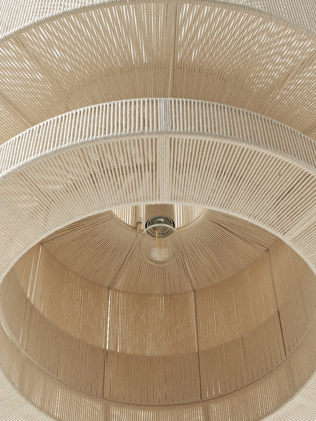 Lace Large Linen Thread Pendant Light