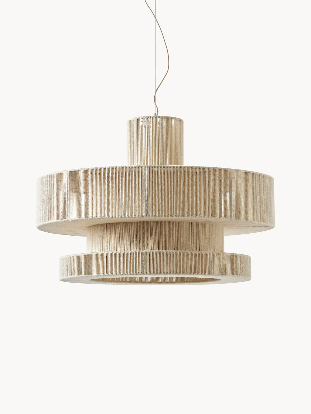 Gallery image 1 - Large Linen Thread Pendant Light Lace