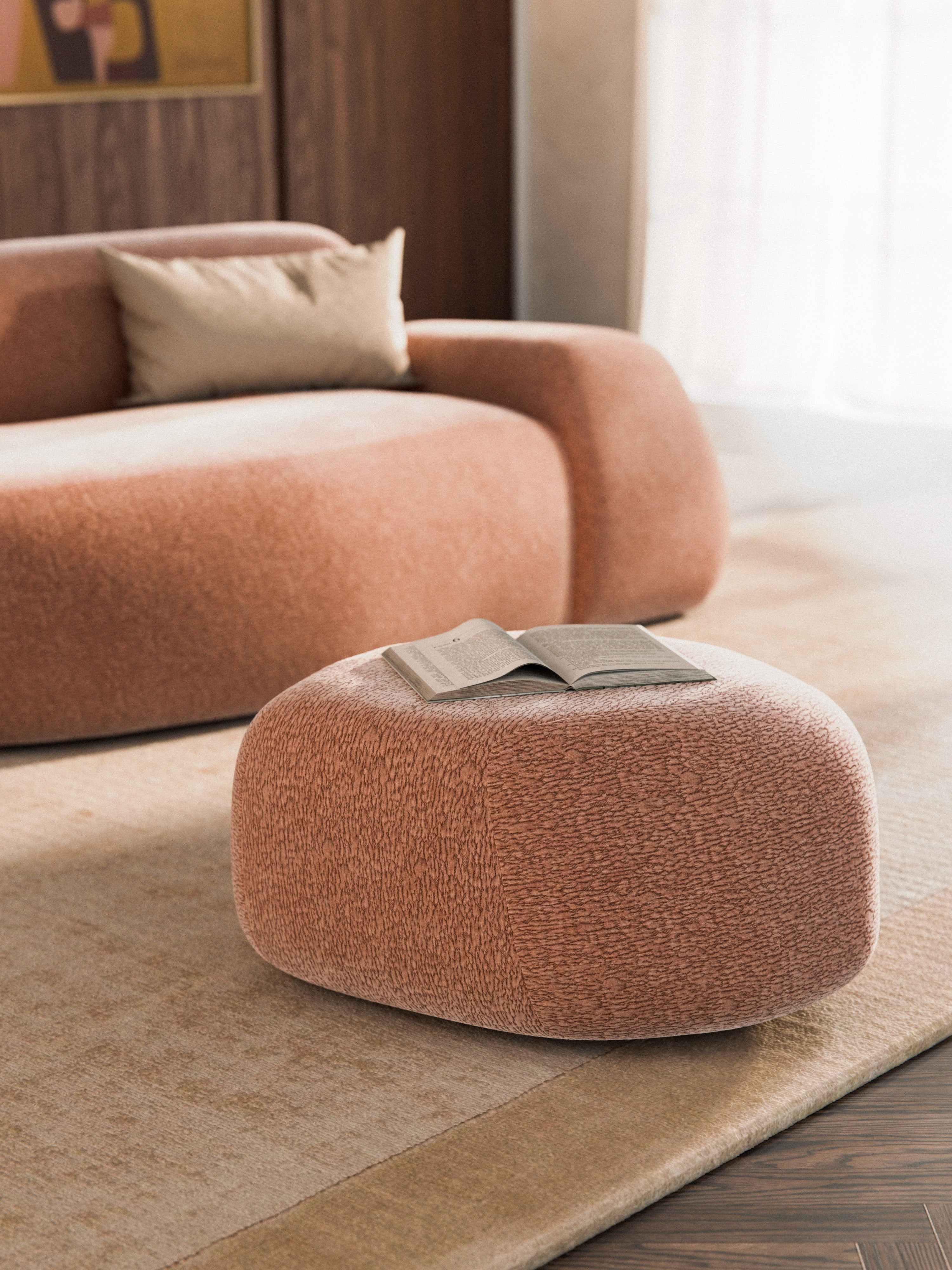 Wolke Oval Ottoman