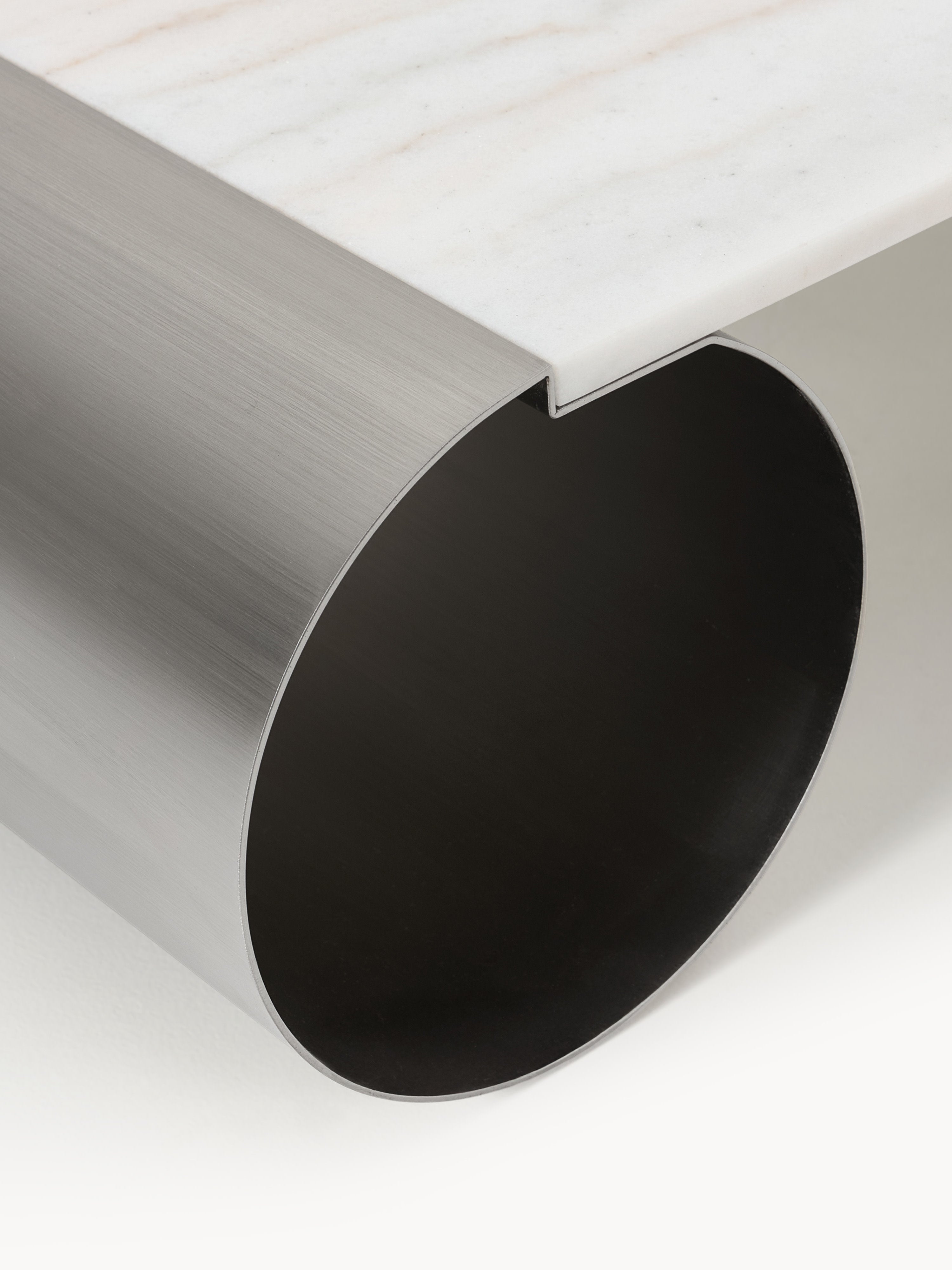 Blaze Coffee Table with Marble Top, W 120 cm