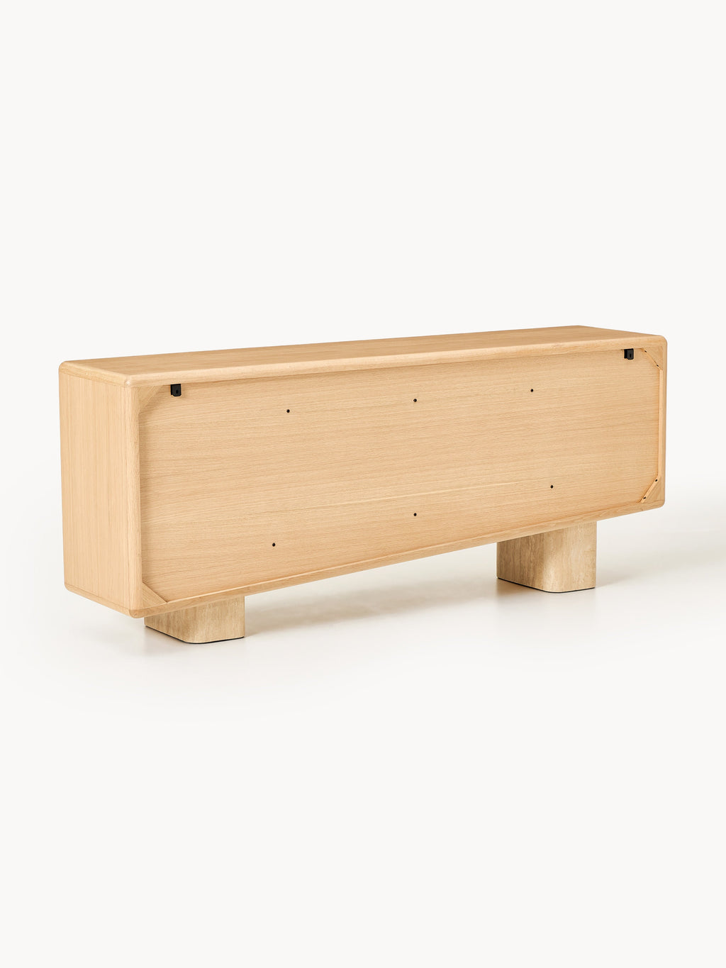 Tundra Wooden Sideboard with Travertine Legs