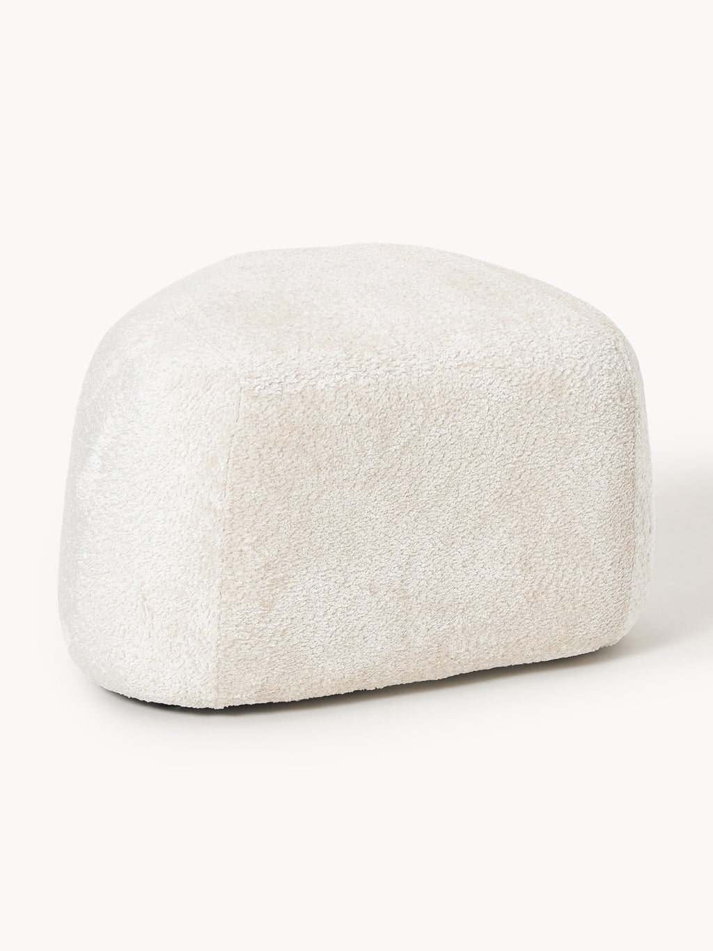 Wolke Oval Teddy Bouclé Ottoman