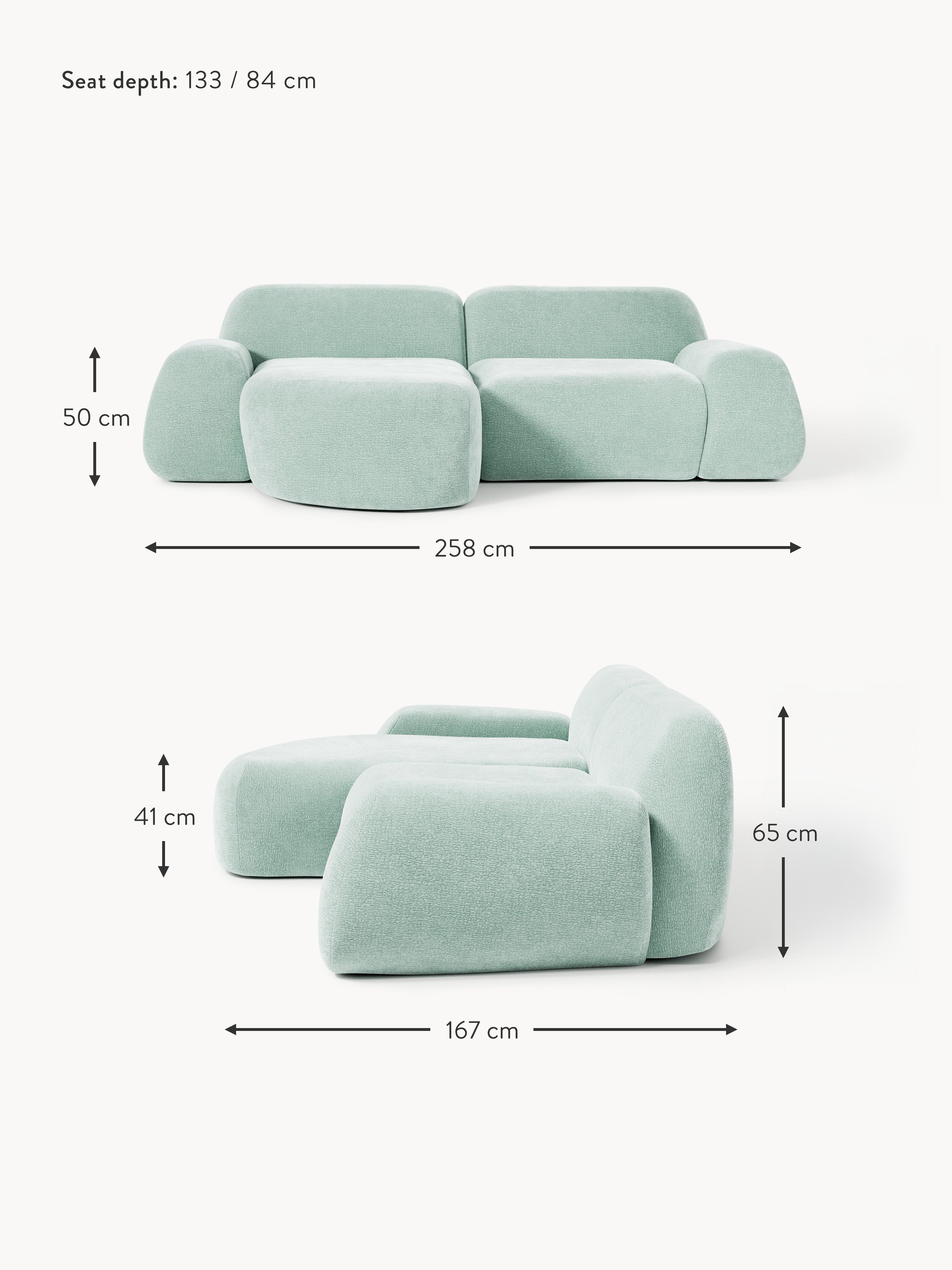Wolke Modular Corner Sofa (3-seater)