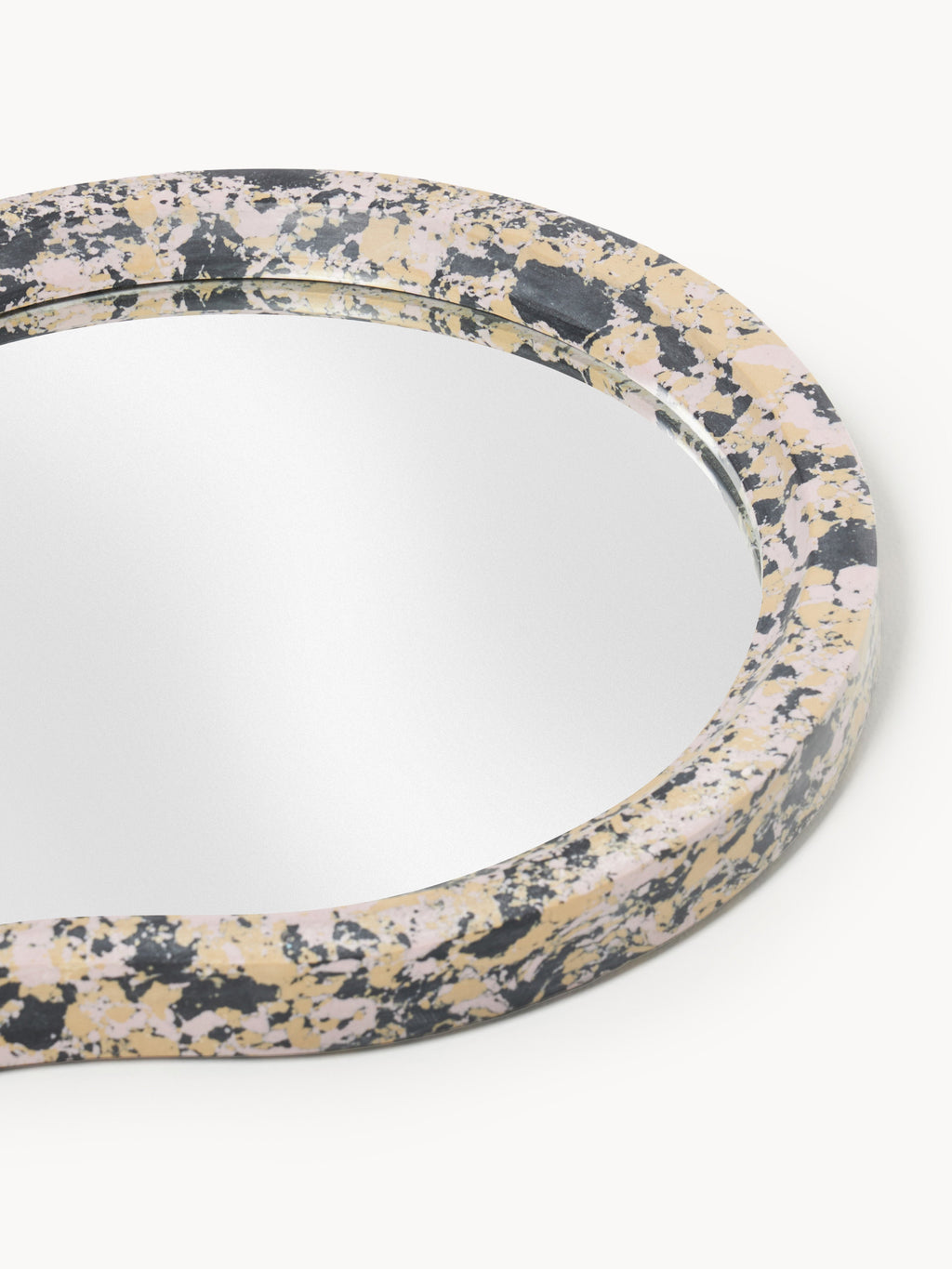 Elara Wall Mirror with Engineered Marble Frame