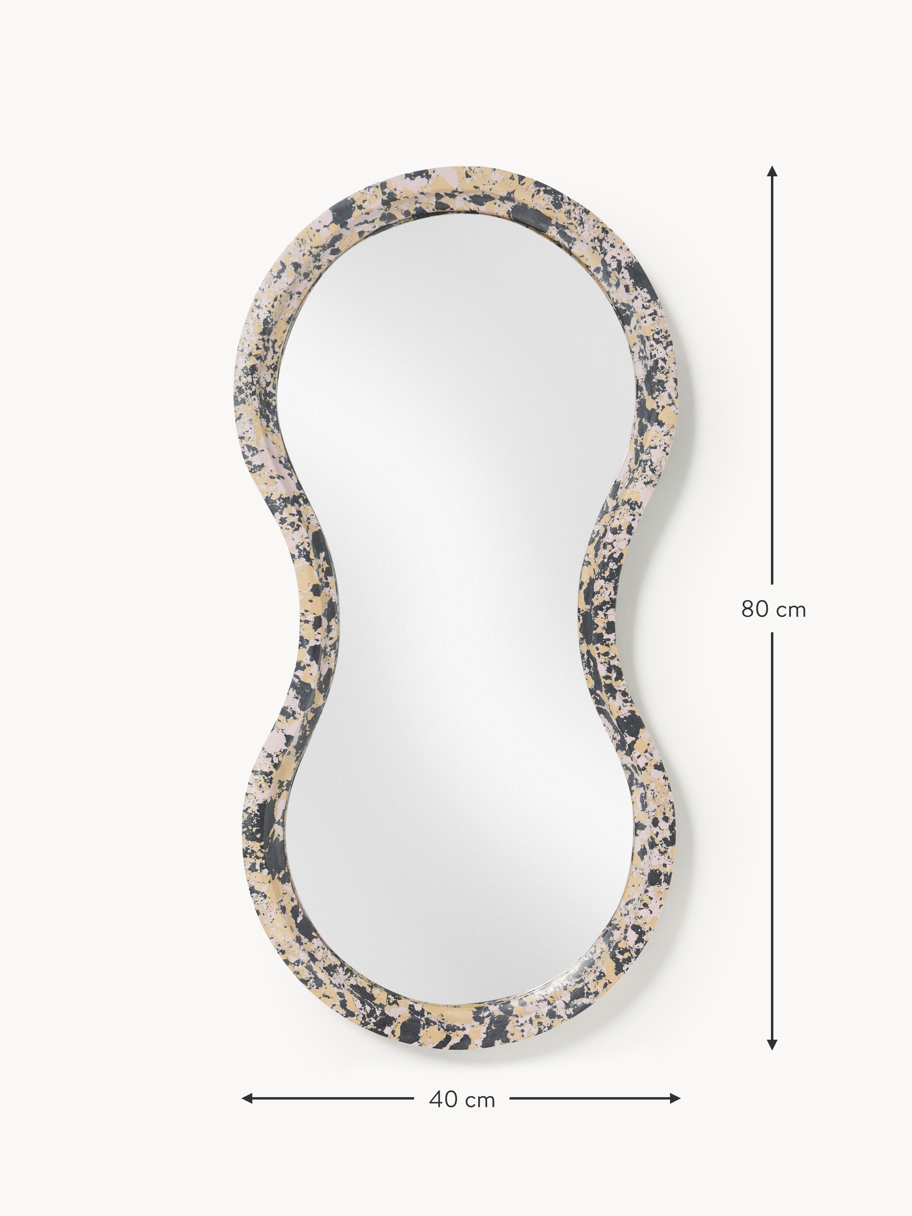 Elara Wall Mirror with Engineered Marble Frame