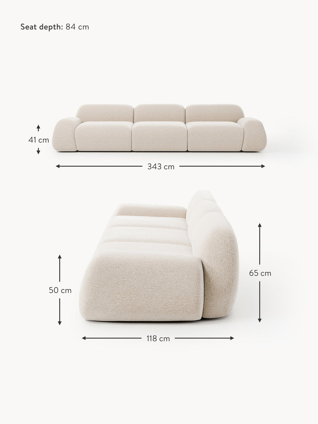 Wolke Modular Sofa (4-seater)