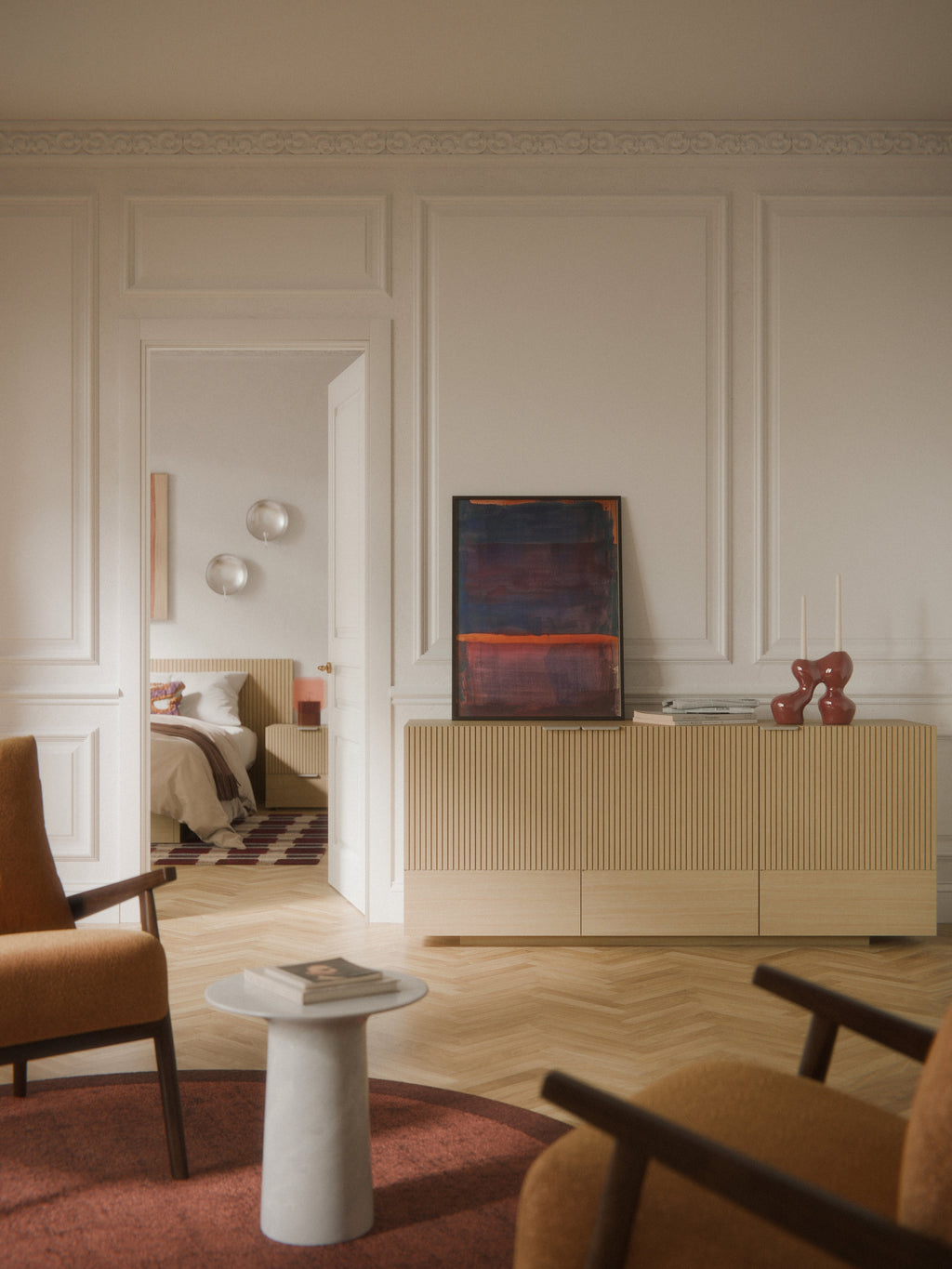 Sato Wooden Sideboard