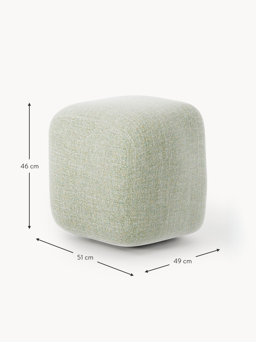 Wolke High Bouclé Ottoman