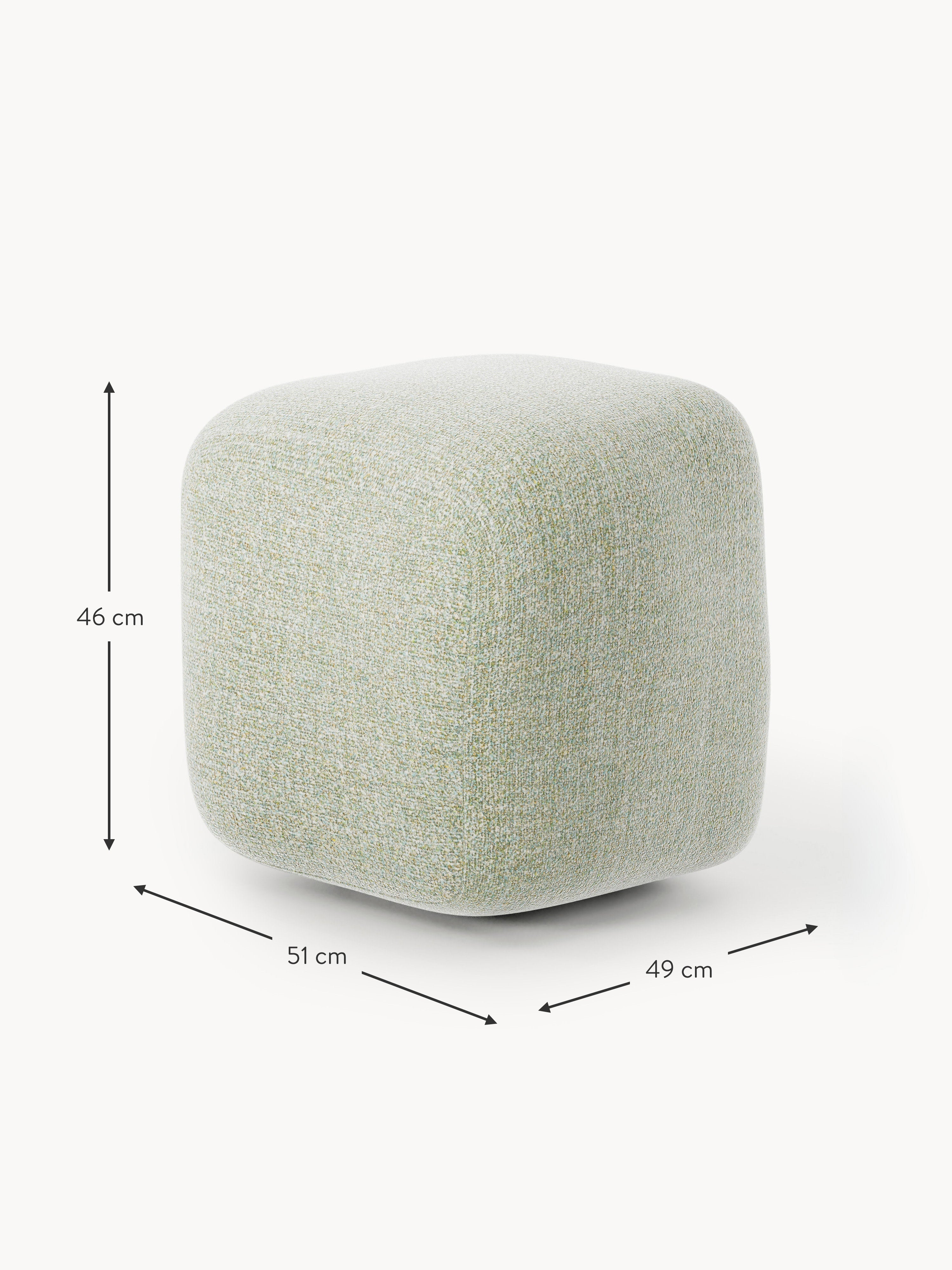 Wolke High Bouclé Ottoman