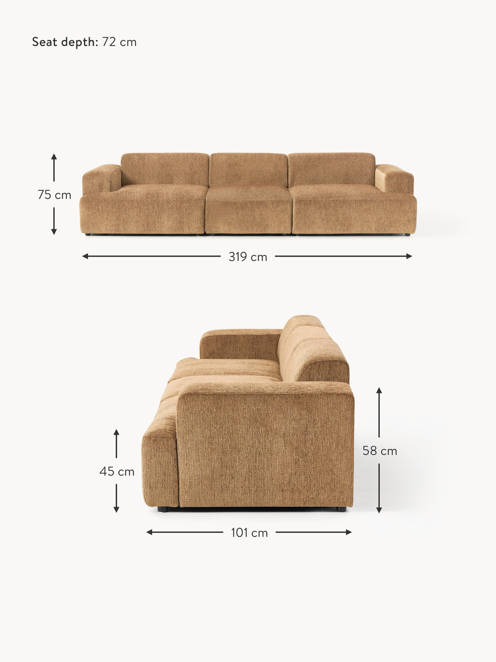 Melva Sofa (4-seater)