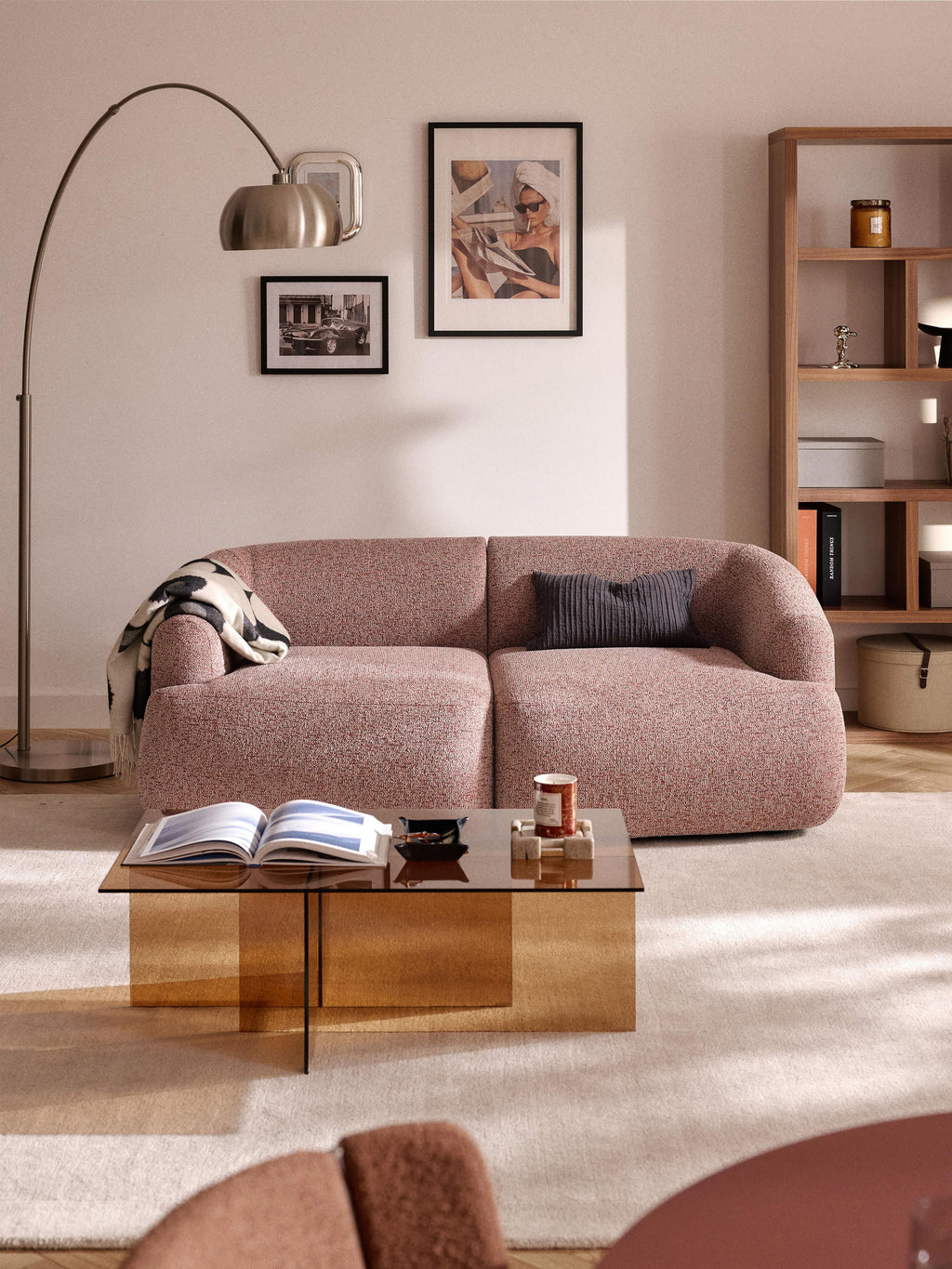 Sofia Modular Bouclé Sofa (2-seater)