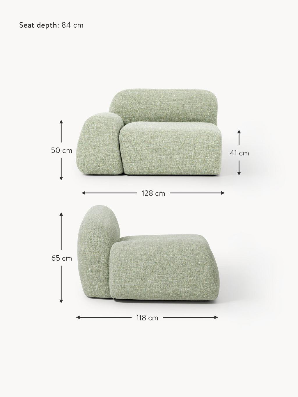 Wolke Bouclé Corner Module