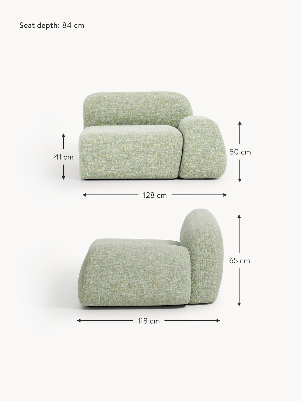 Wolke Bouclé Corner Module