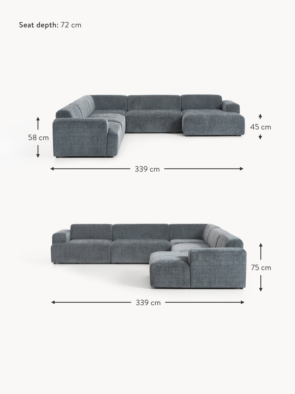 Melva XL Corner Sofa