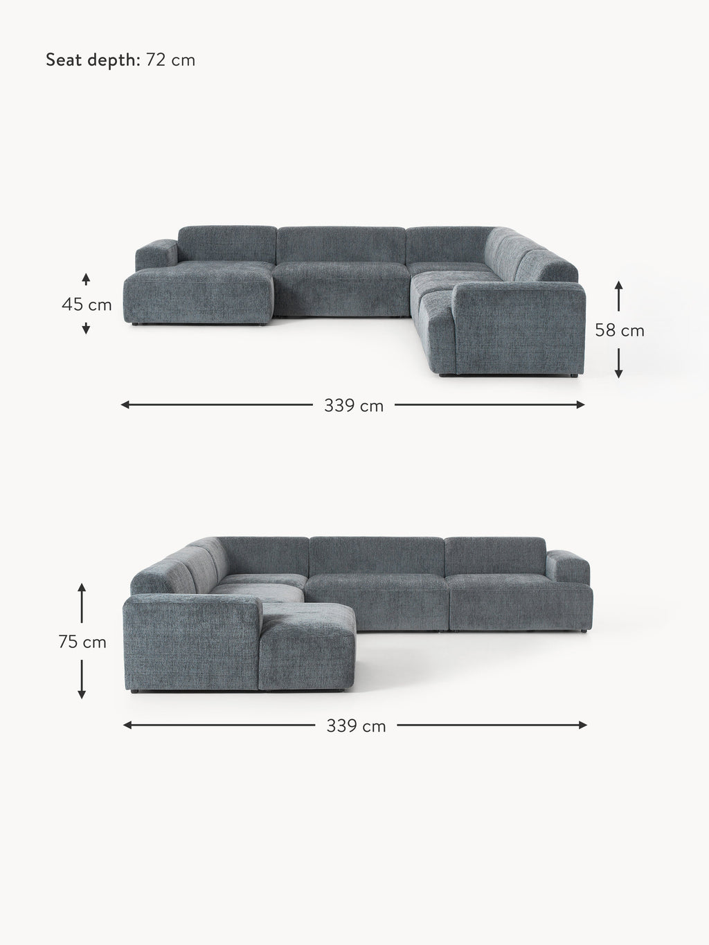 Melva XL Corner Sofa