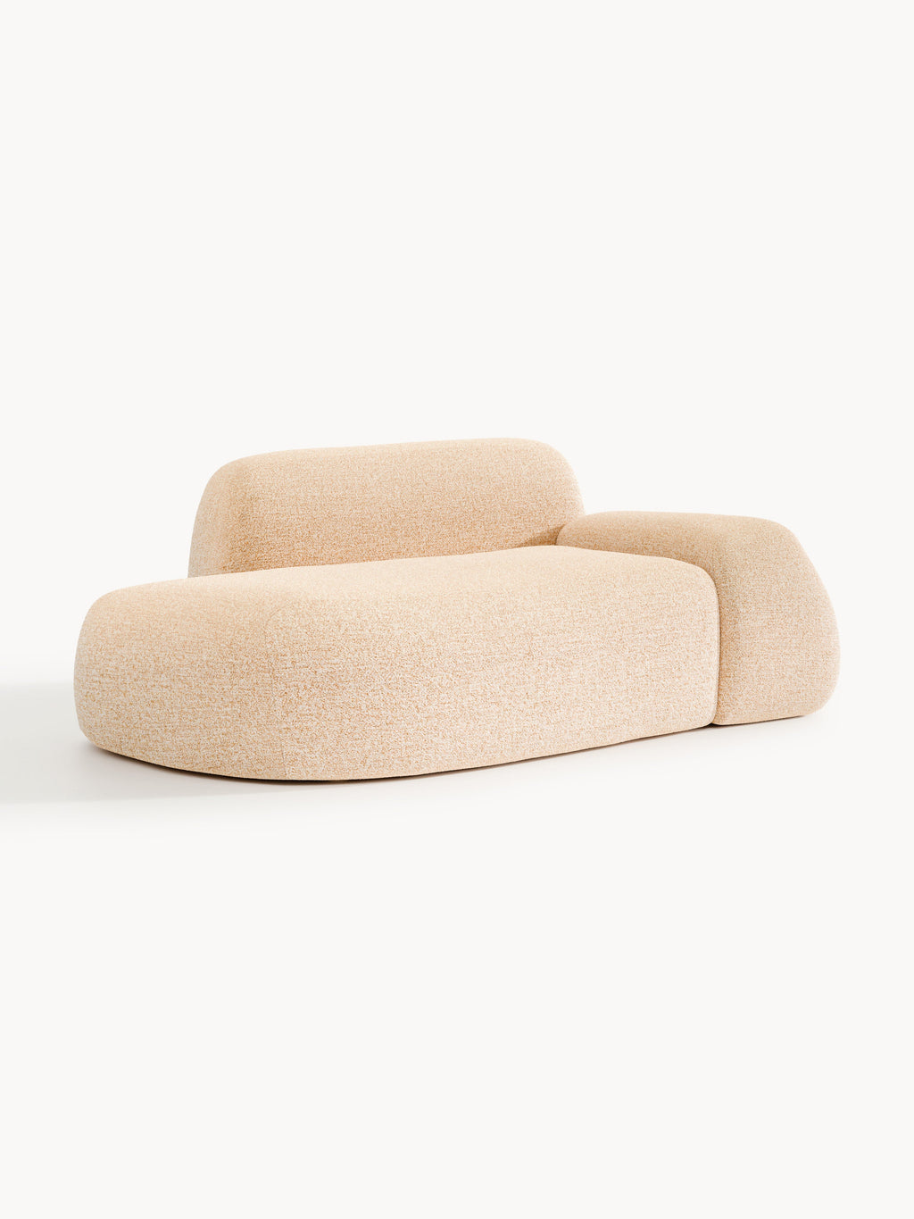 Wolke Bouclé Sofa (2-seater) with Chaise End