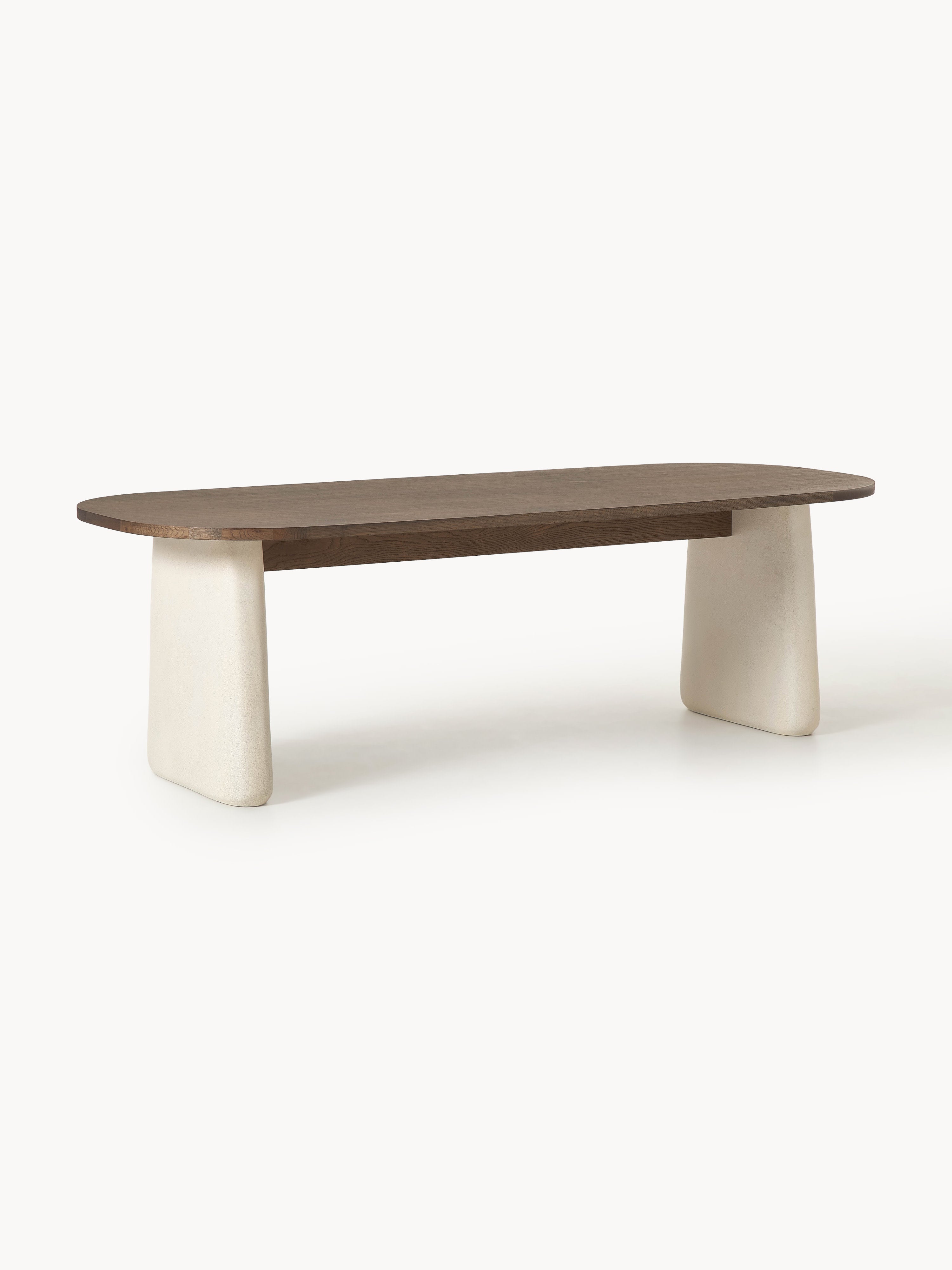 Dune Oval Oak Wood Dining Table, in various sizes