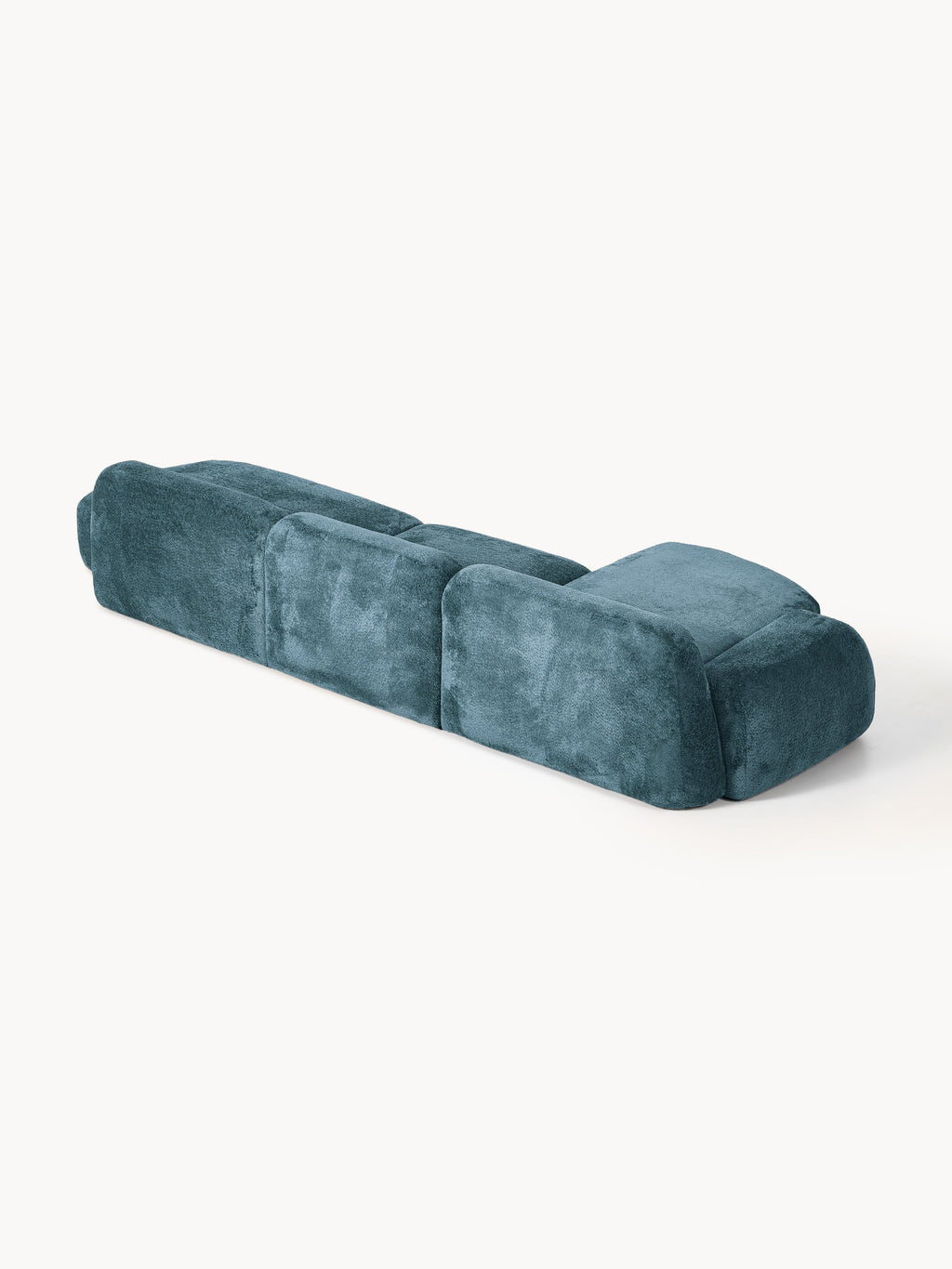 Wolke Modular Teddy Bouclé Corner Sofa (4-seater) with Chaise End