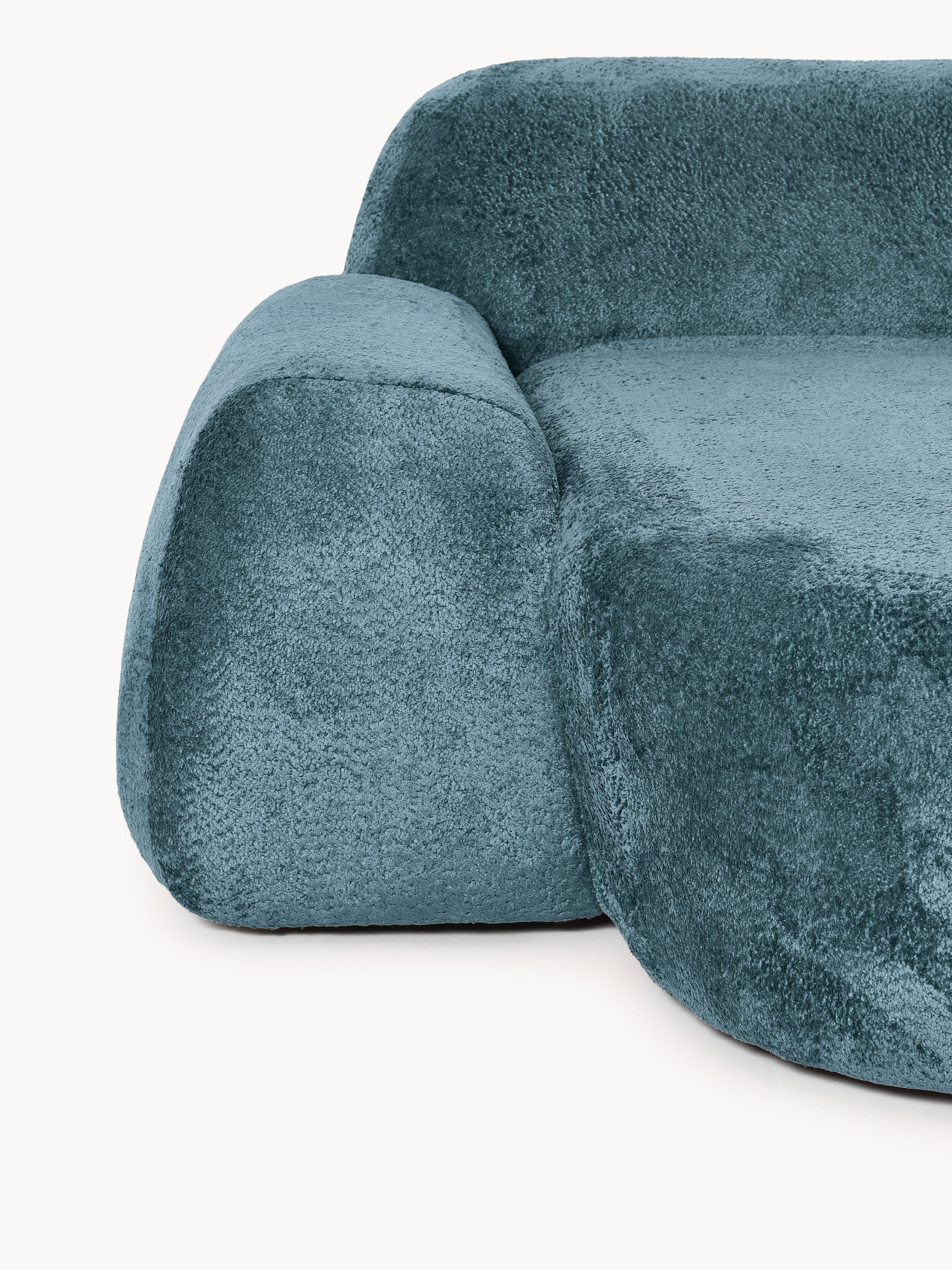Wolke Modular Teddy Bouclé Corner Sofa (4-seater) with Chaise End