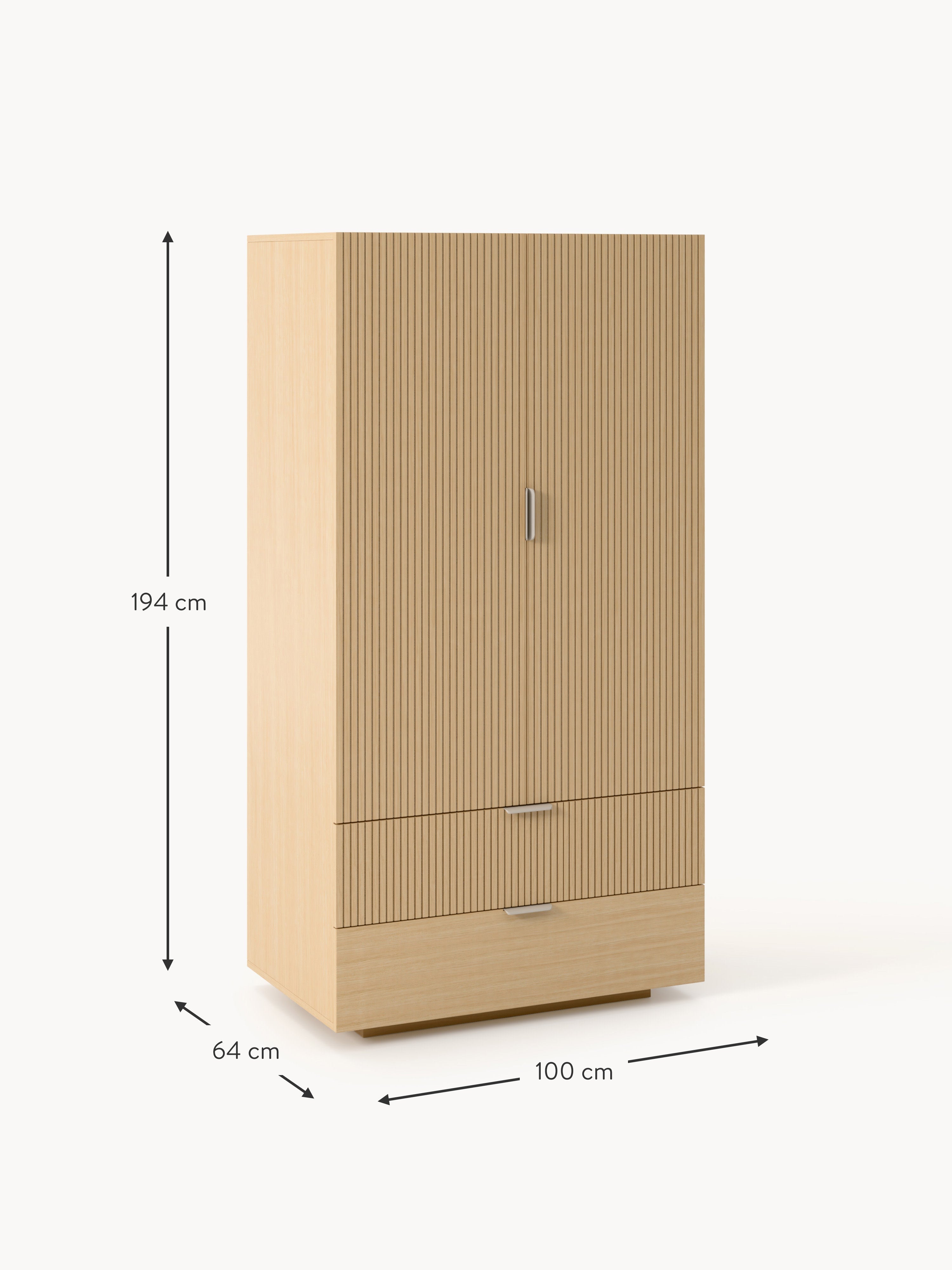 Sato Wooden Compact Wardrobe