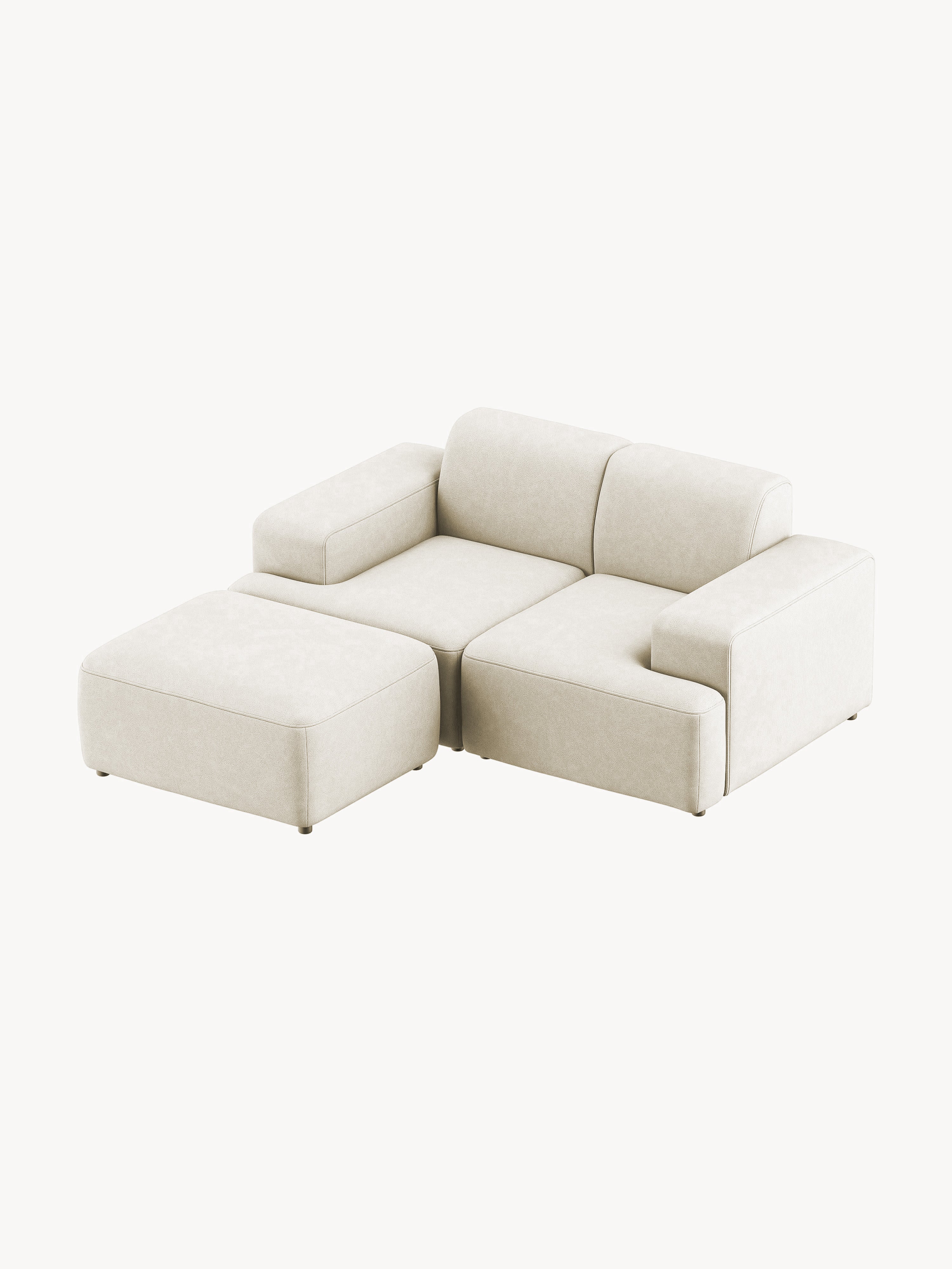 Melva Ottoman, W 99 x D 72 cm