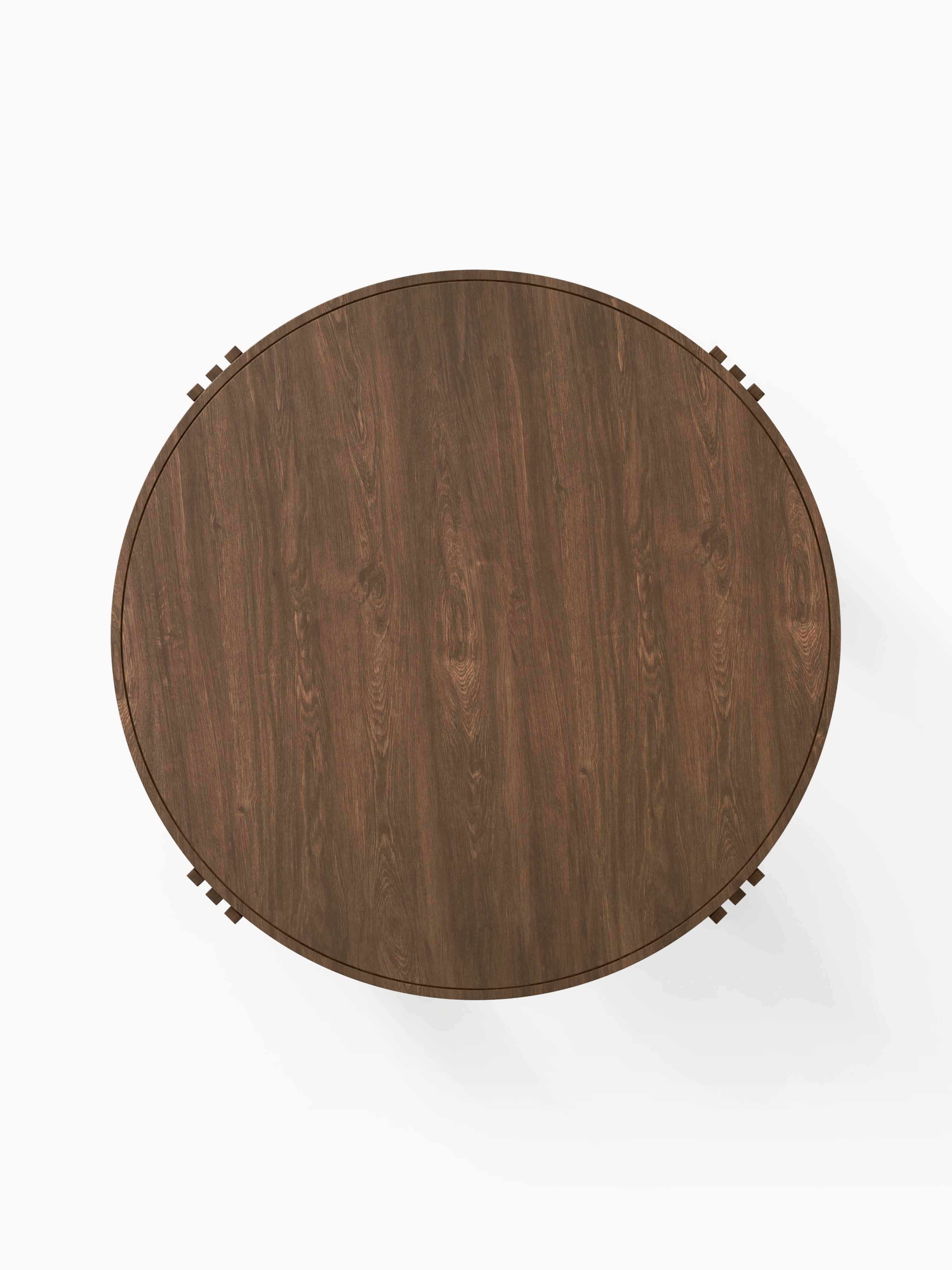 Nolan Round Oak Wood Dining Table, in various sizes