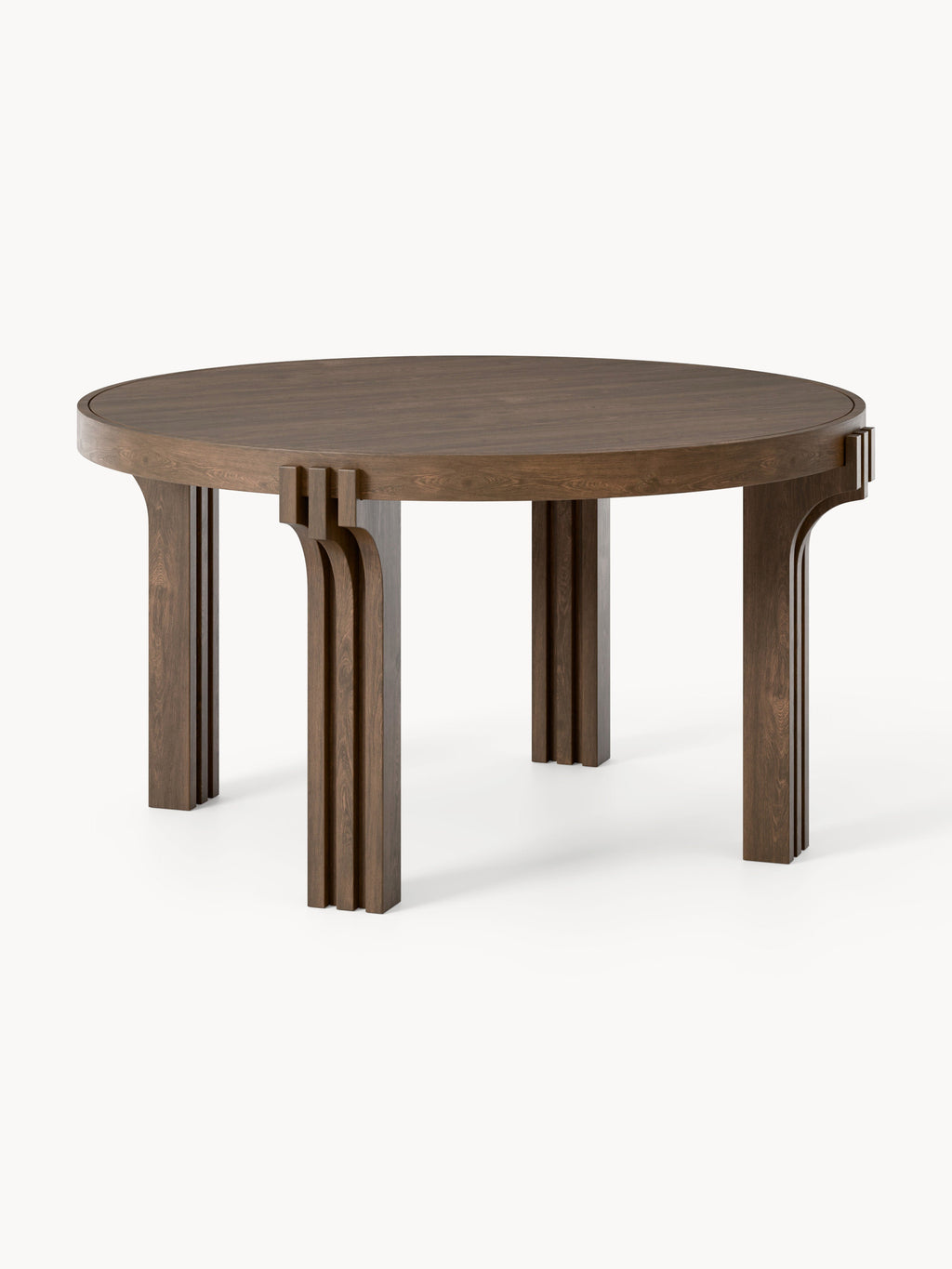Gallery image 1 - Round Oak Wood Dining Table Nolan, in various sizes