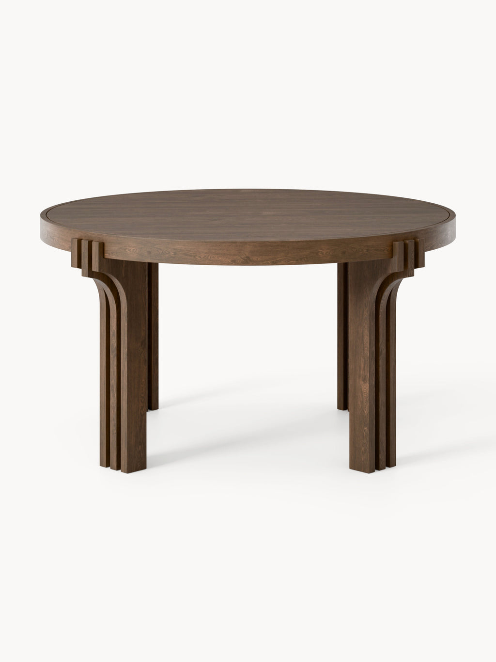 Nolan Round Oak Wood Dining Table, in various sizes