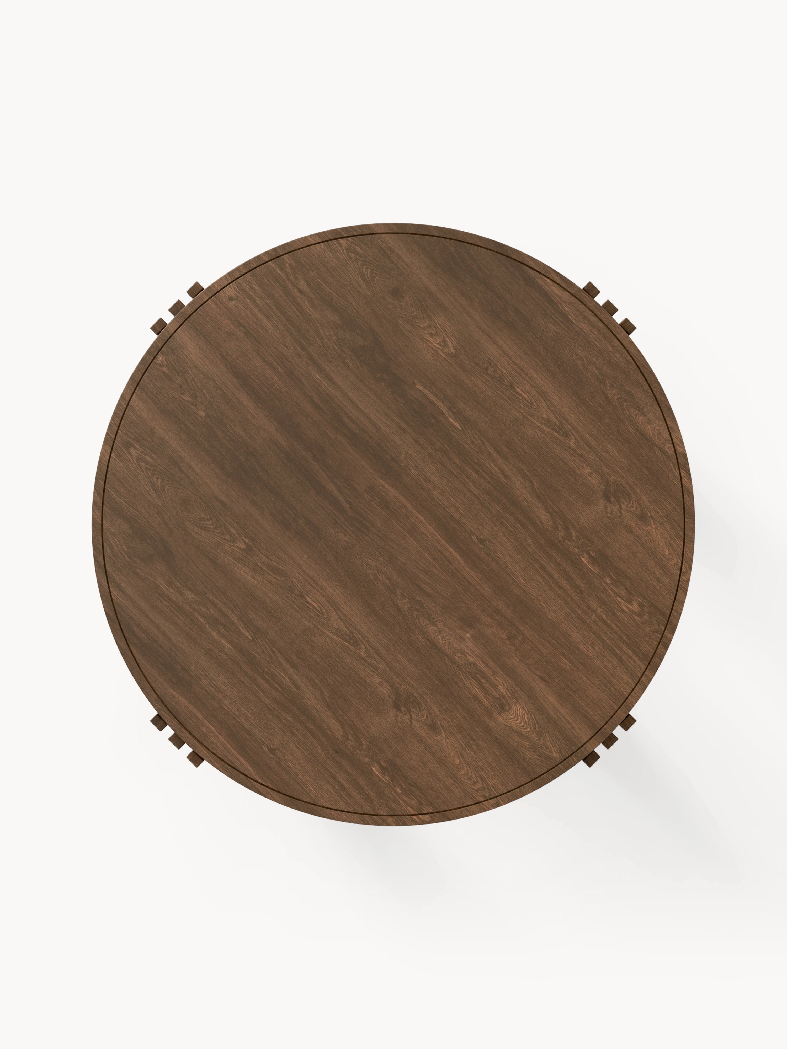 Nolan Round Oak Wood Dining Table, in various sizes